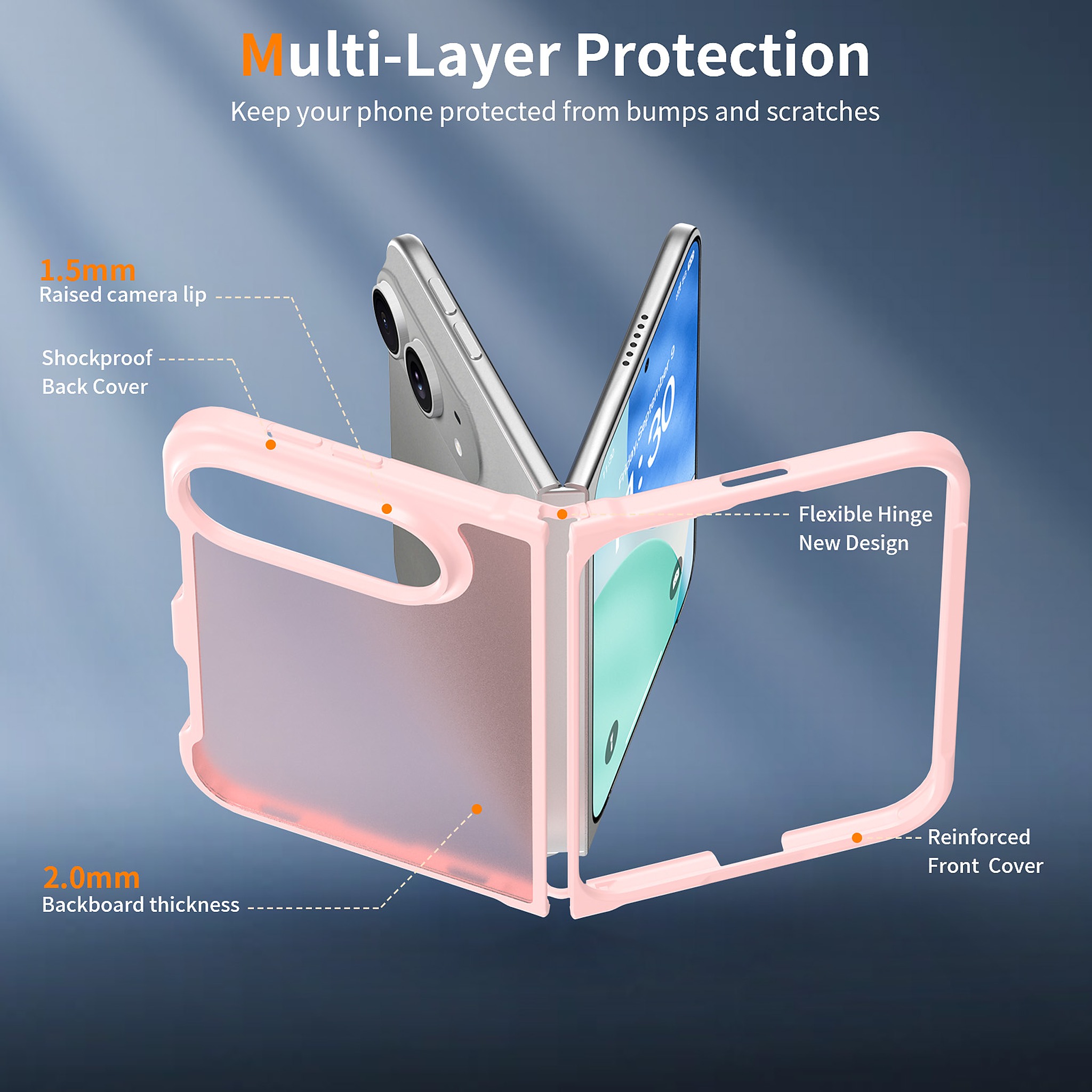 SendaFit Matte Skin-Feel Two-in-One Fold-Open Case for iPhone 18 Fold detail 9