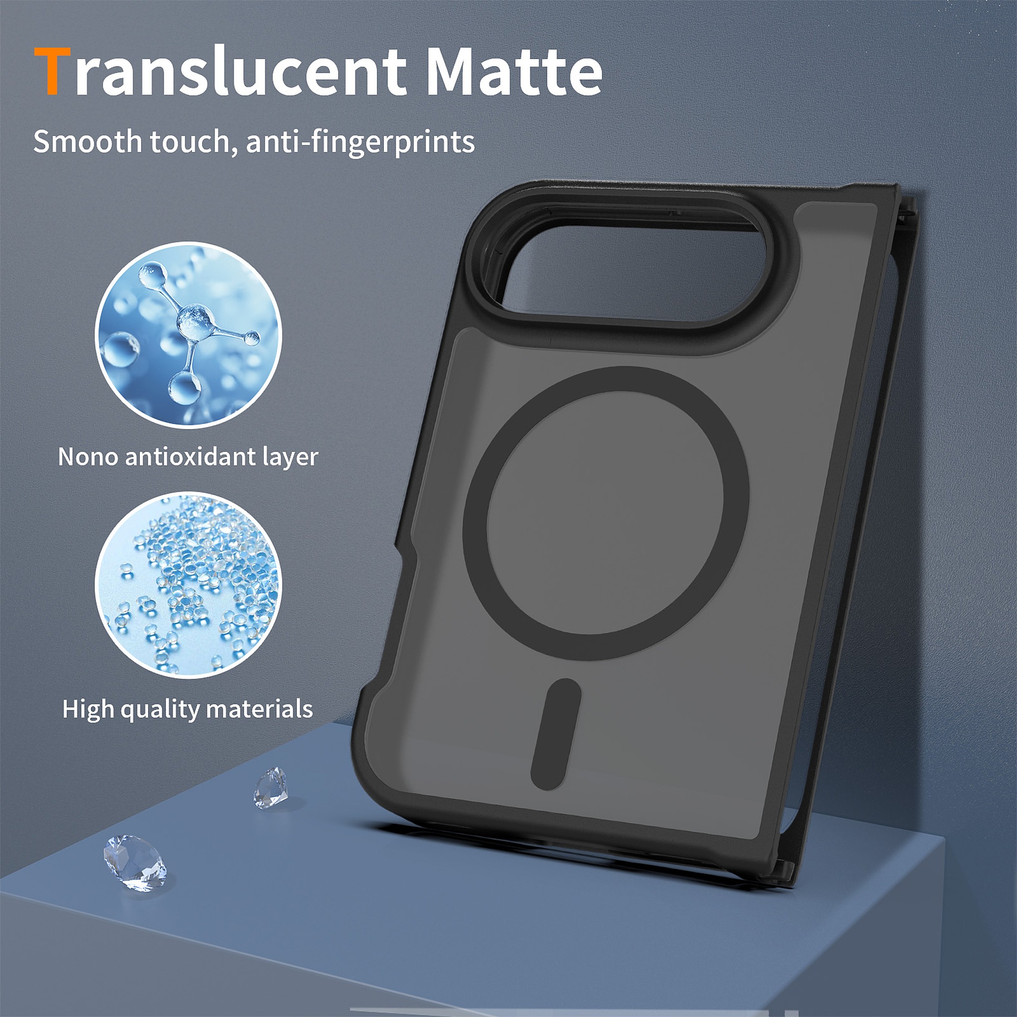 SendaFit Matte Skin-Feel Two-in-One Fold-Open MagSafe Case for iPhone 18 Fold detail 2