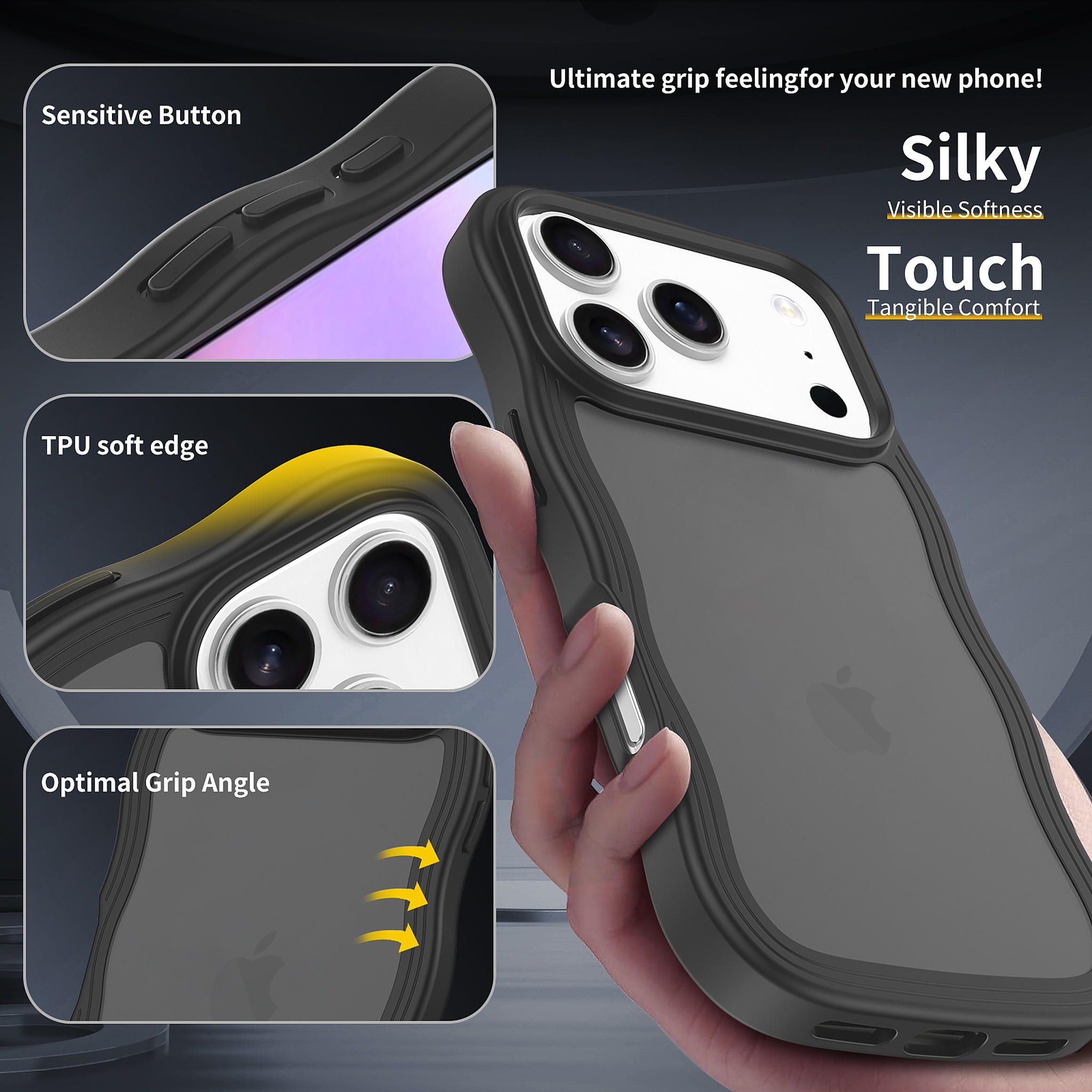 SendaFit Wavy Matte Two-in-One Case for iPhone 17 Pro & 18 Pro detail 15