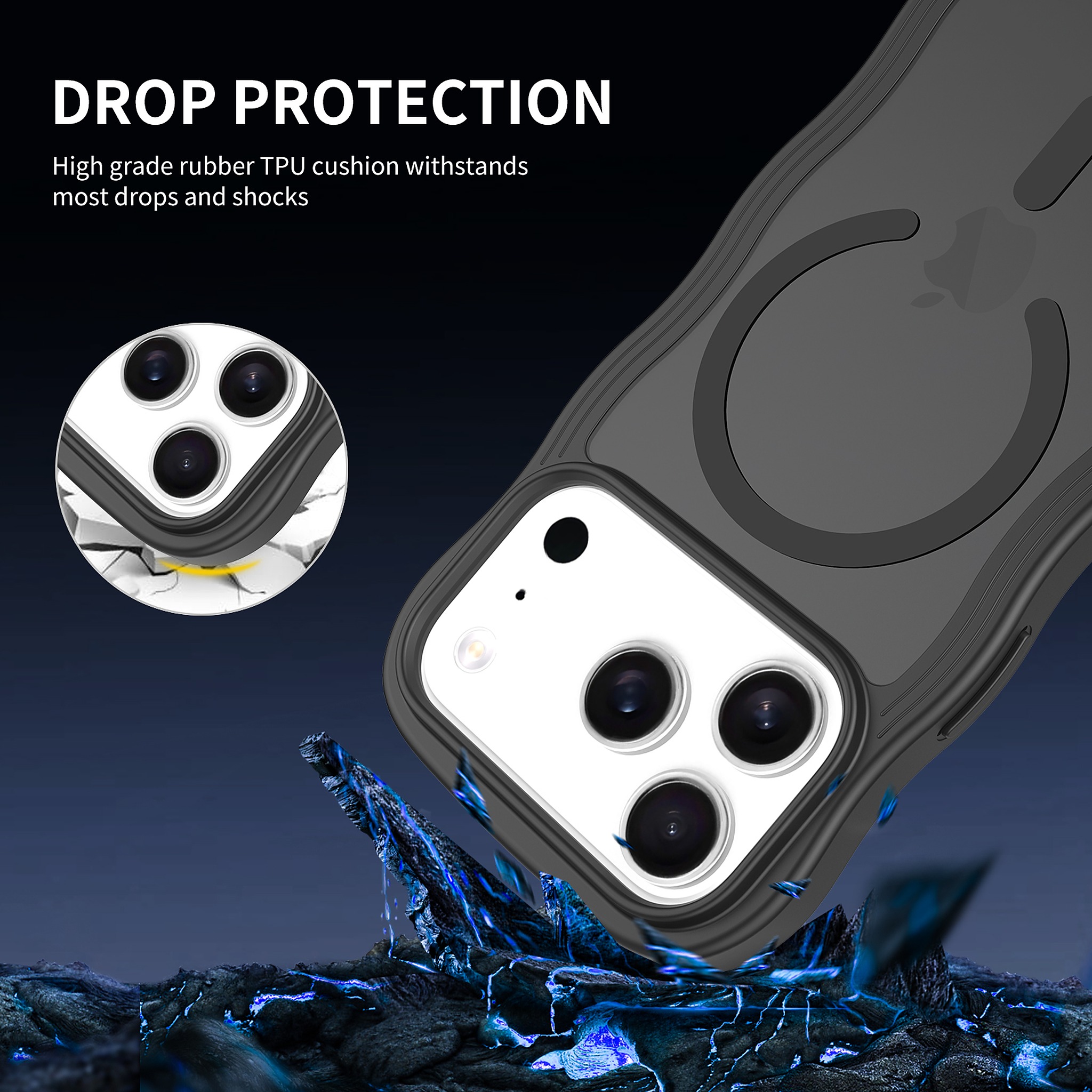 SendaFit Wavy Matte Two-in-One MagSafe Case for iPhone 17 Pro & 18 Pro detail 16