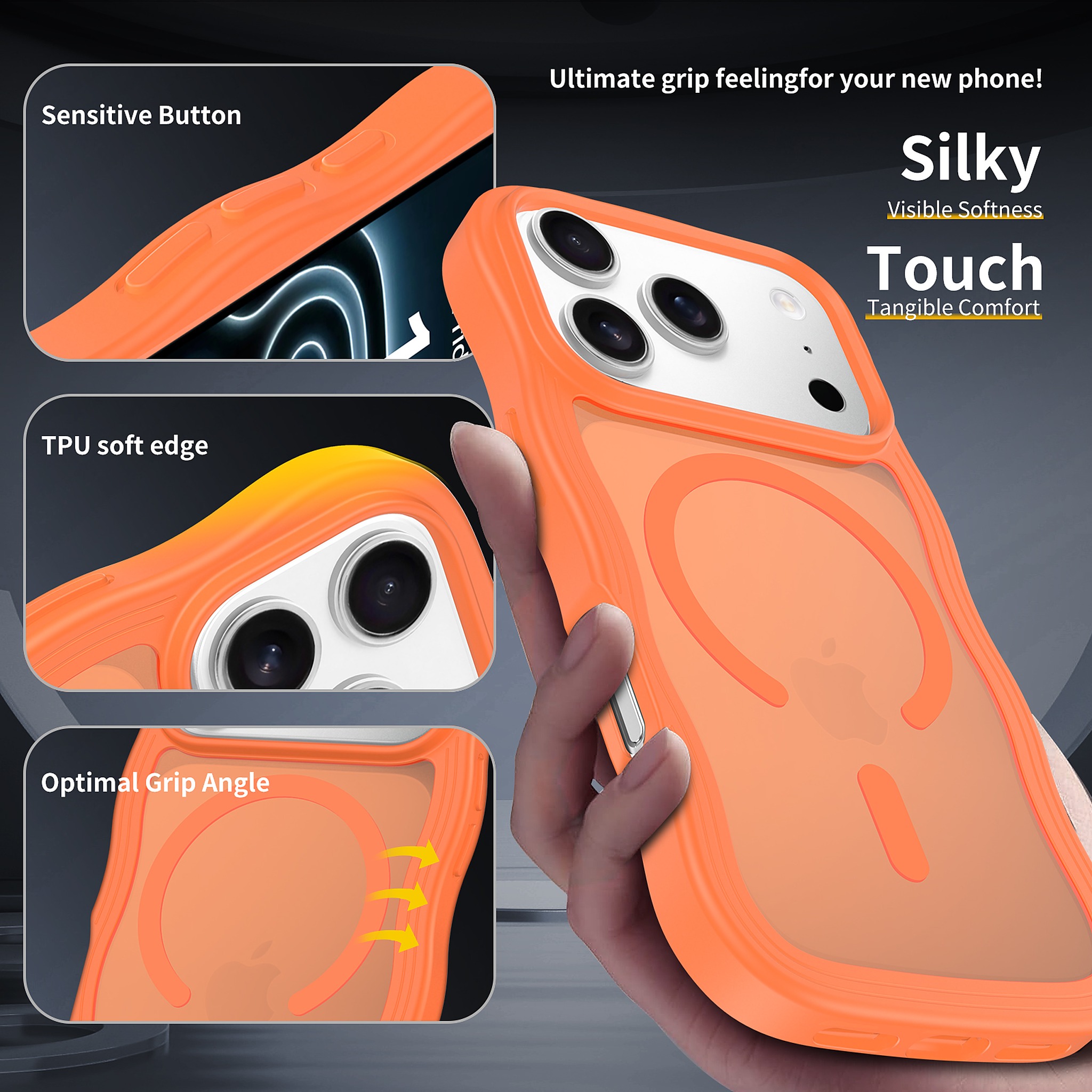 SendaFit Wavy Matte Two-in-One MagSafe Case for iPhone 17 Pro & 18 Pro detail 20