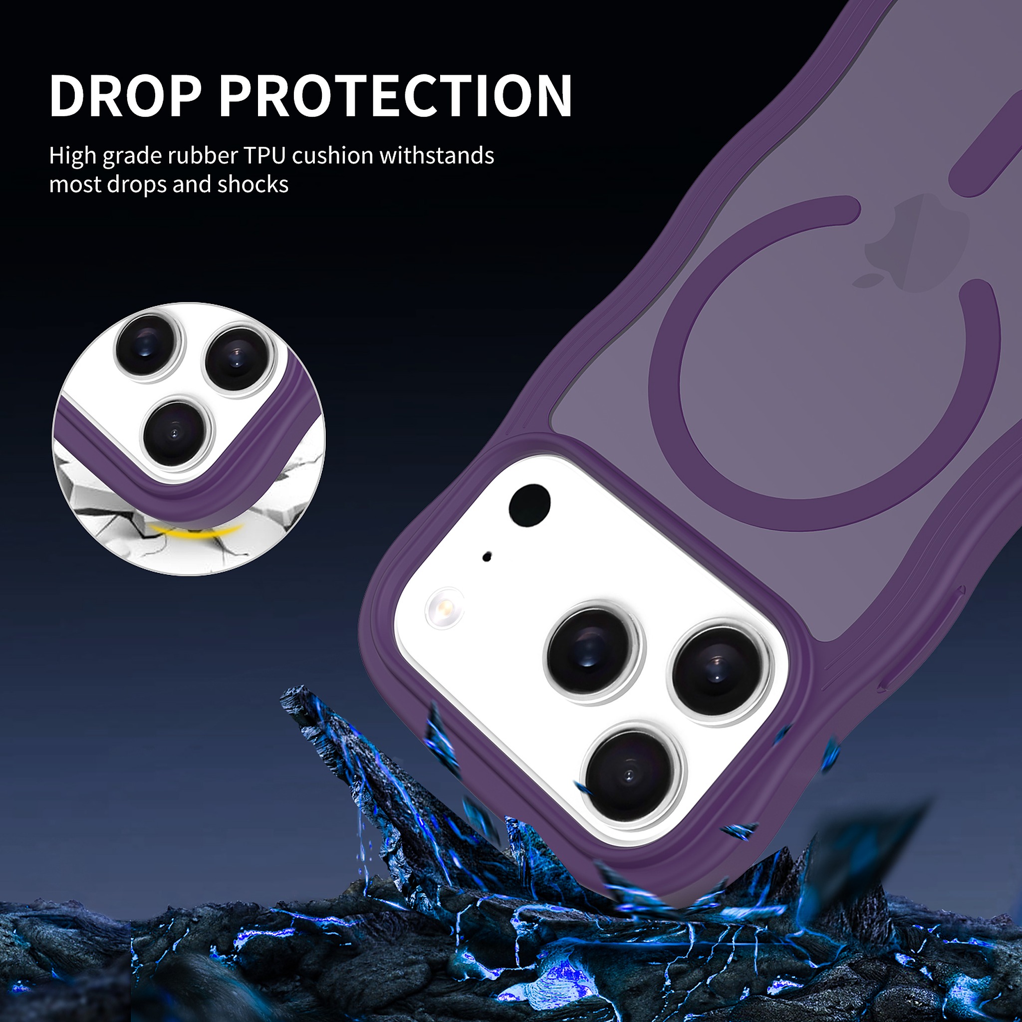 SendaFit Wavy Matte Two-in-One MagSafe Case for iPhone 17 Pro & 18 Pro detail 23