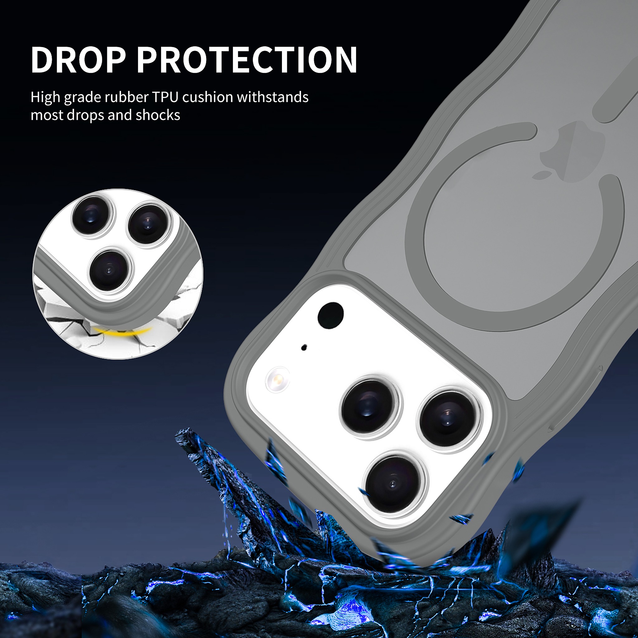 SendaFit Wavy Matte Two-in-One MagSafe Case for iPhone 17 Pro & 18 Pro detail 6