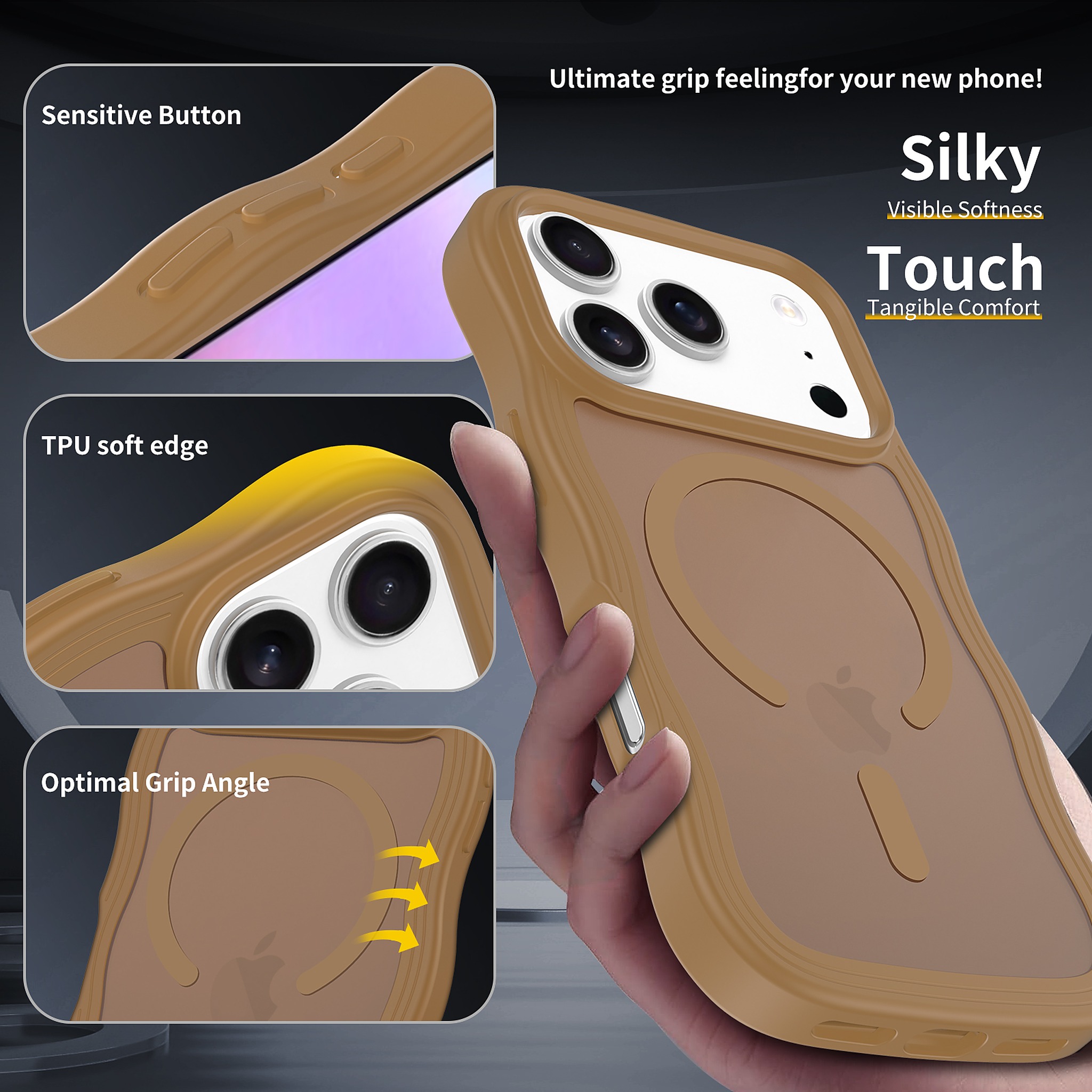 SendaFit Wavy Matte Two-in-One MagSafe Case for iPhone 17 Pro & 18 Pro detail 7