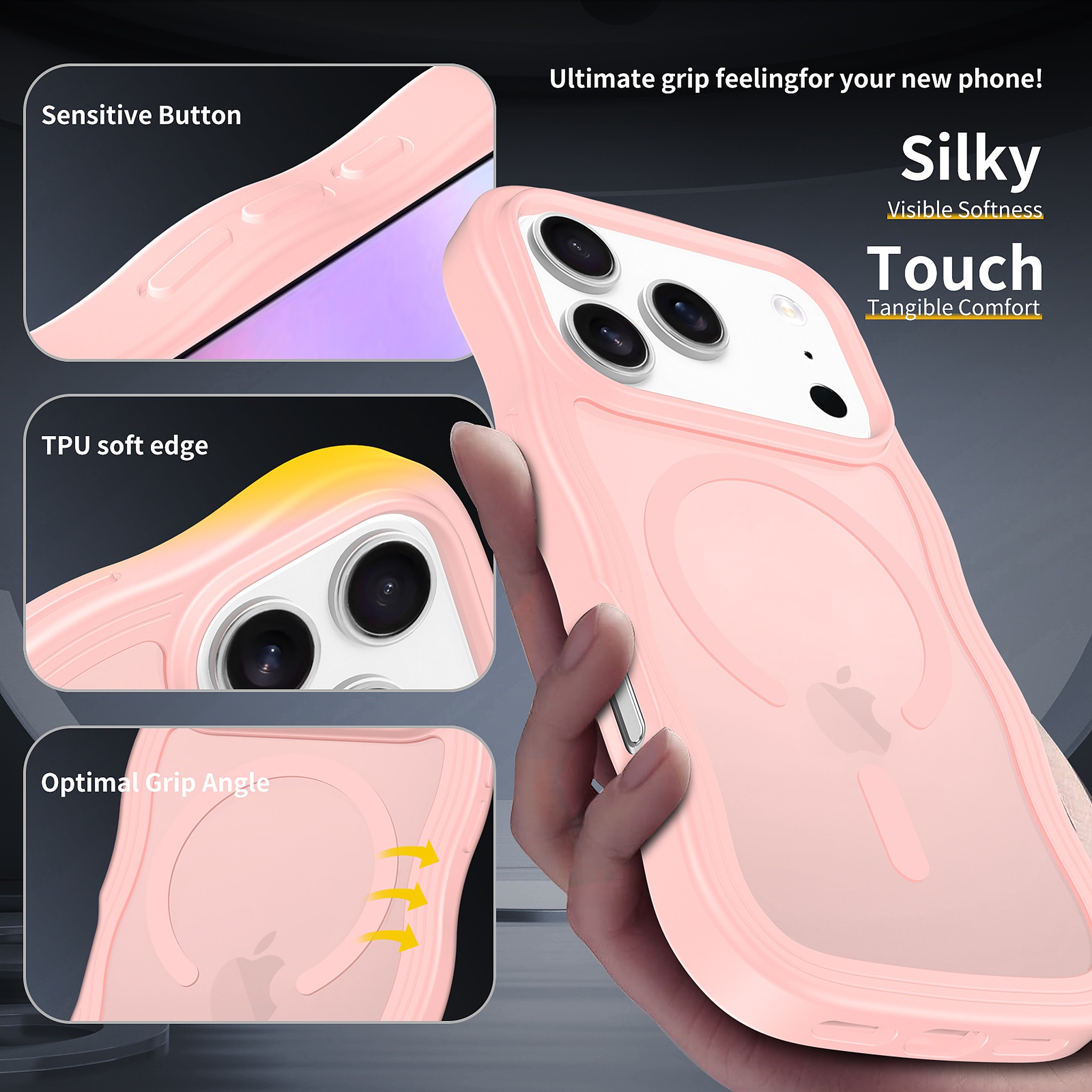 SendaFit Wavy Matte Two-in-One MagSafe Case for iPhone 17 Pro & 18 Pro detail 9