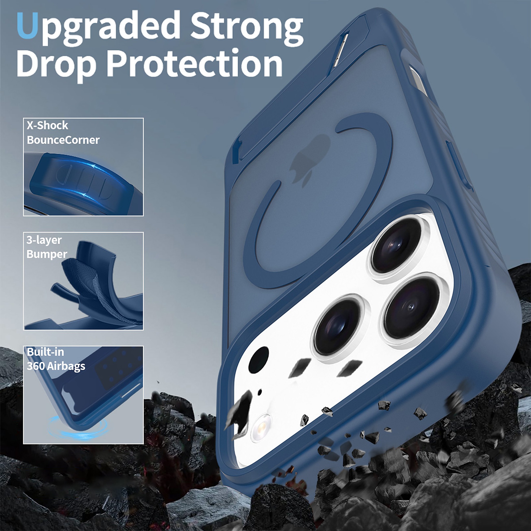 SendaFit Matte 45° Kickstand MagSafe Case for iPhone 17 Pro & 18 Pro detail 12