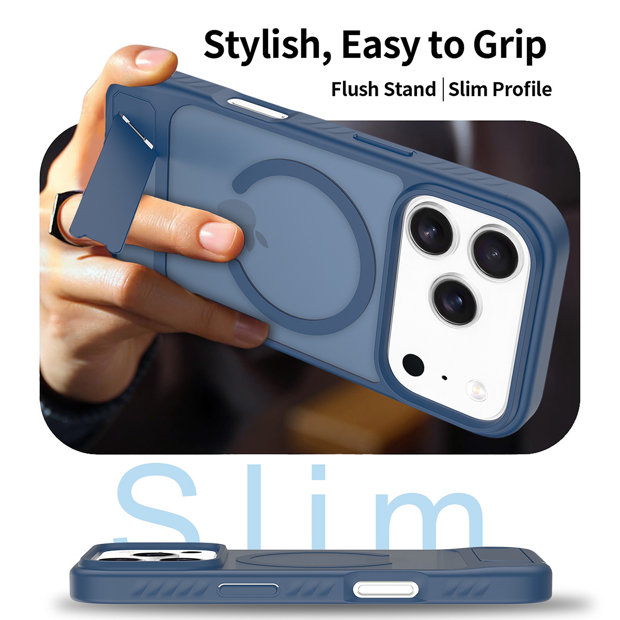 SendaFit Matte 45° Kickstand MagSafe Case for iPhone 17 Pro & 18 Pro detail 14