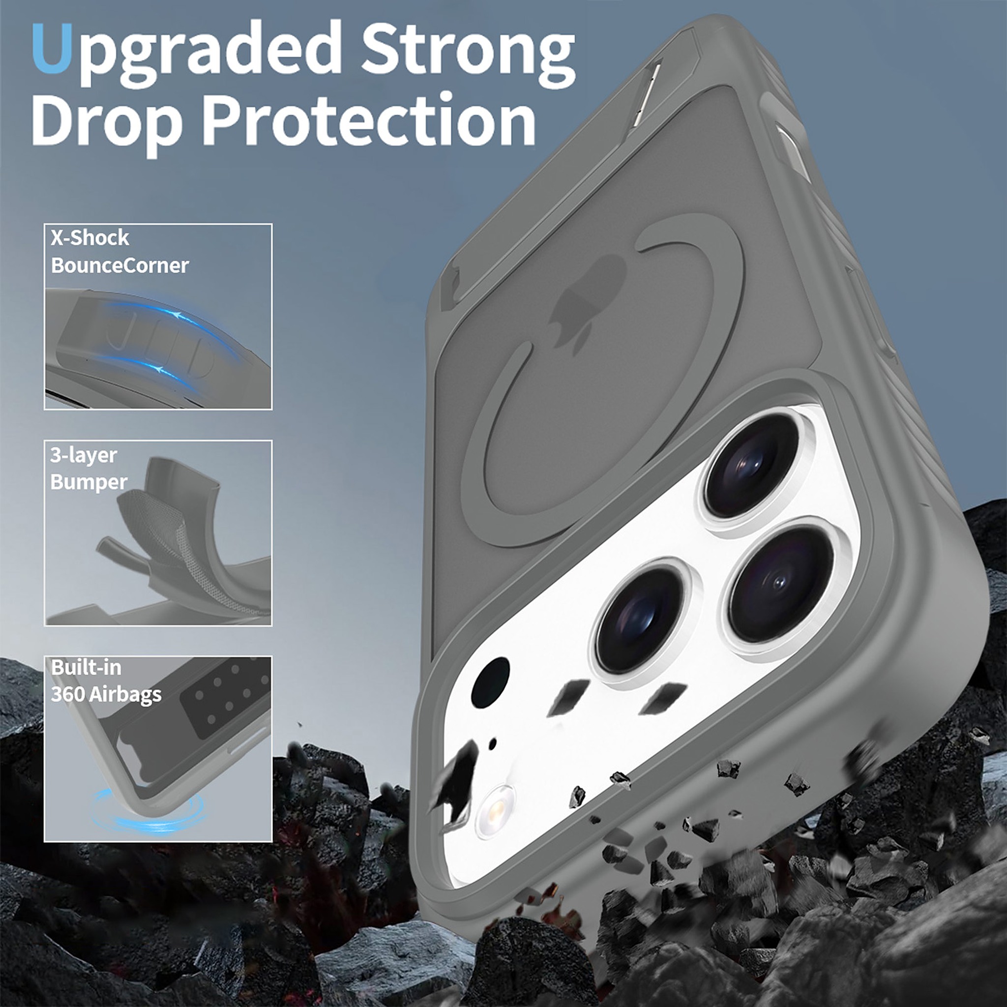 SendaFit Matte 45° Kickstand MagSafe Case for iPhone 17 Pro & 18 Pro detail 19