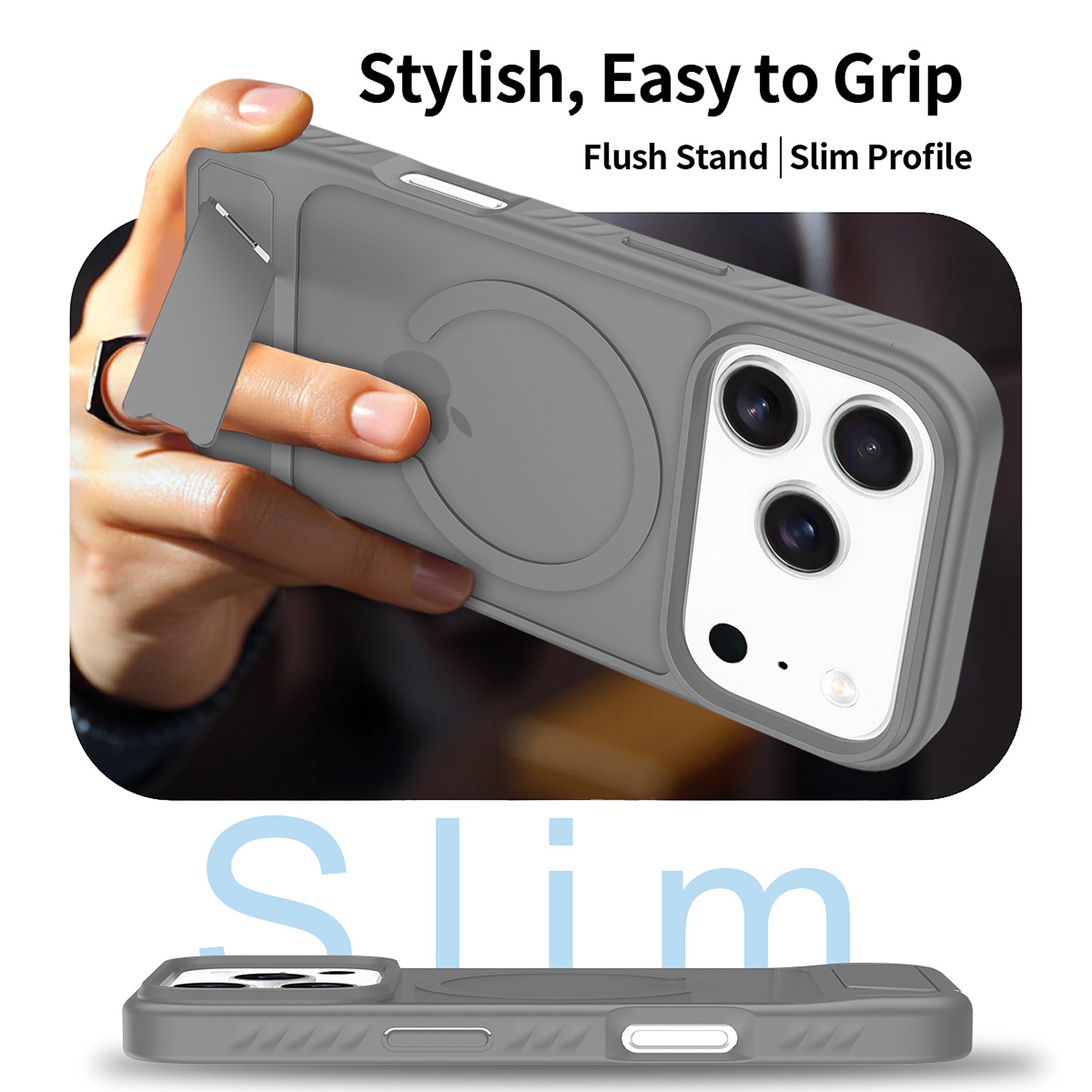 SendaFit Matte 45° Kickstand MagSafe Case for iPhone 17 Pro & 18 Pro detail 21