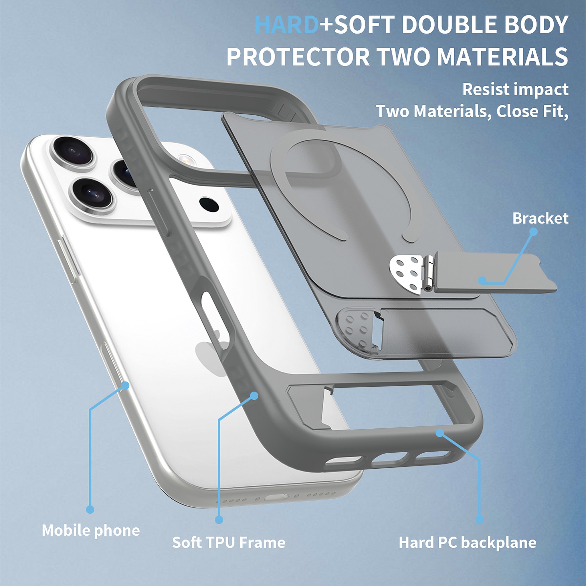 SendaFit Matte 45° Kickstand MagSafe Case for iPhone 17 Pro & 18 Pro detail 23
