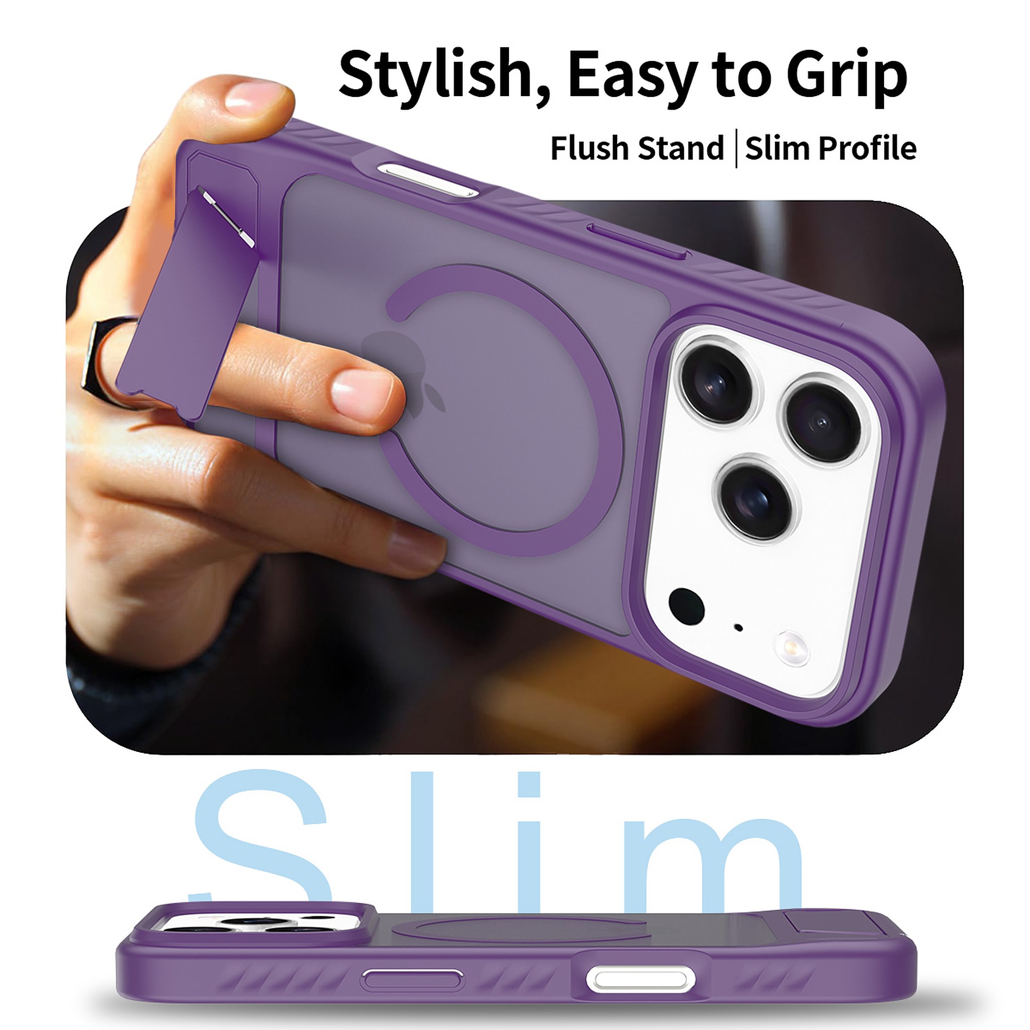 SendaFit Matte 45° Kickstand MagSafe Case for iPhone 17 Pro & 18 Pro detail 27