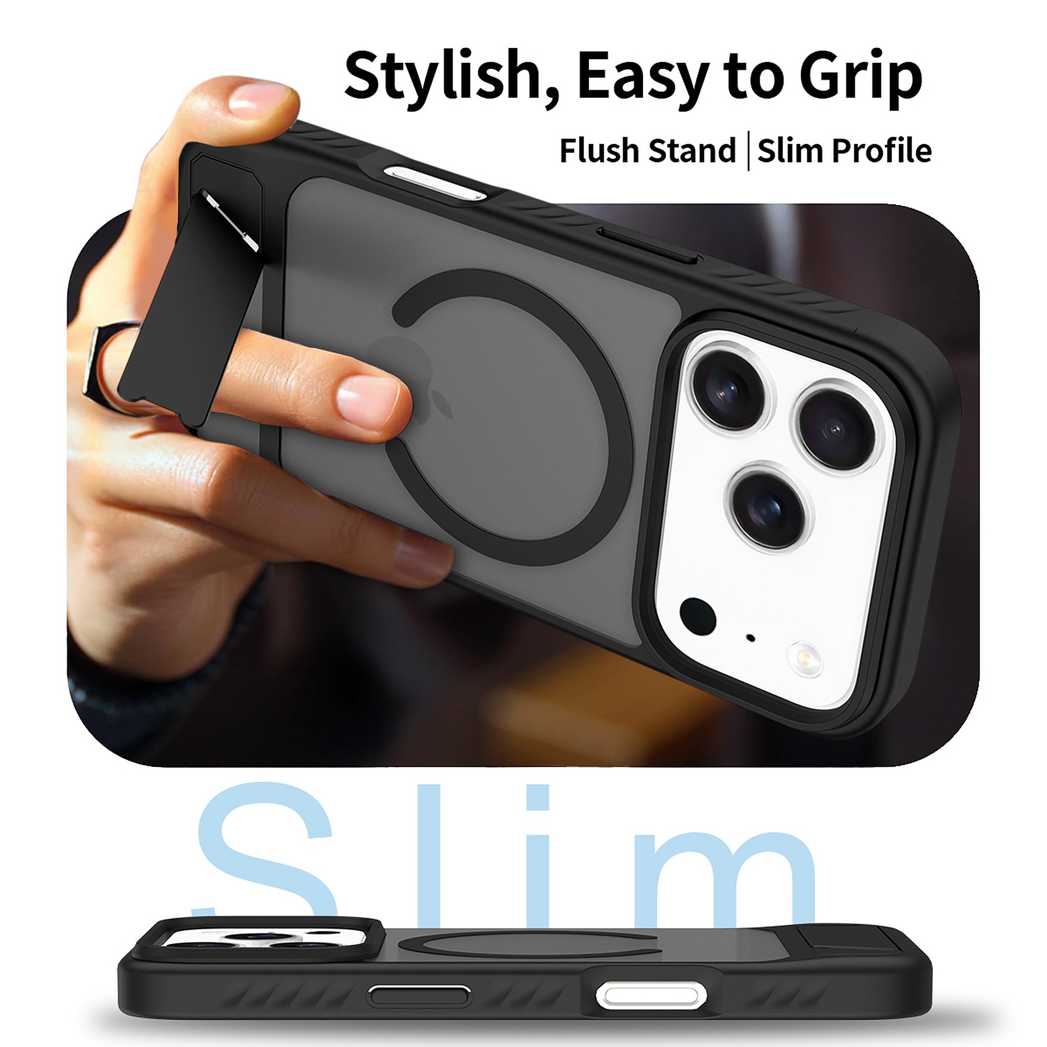 SendaFit Matte 45° Kickstand MagSafe Case for iPhone 17 Pro & 18 Pro detail 28