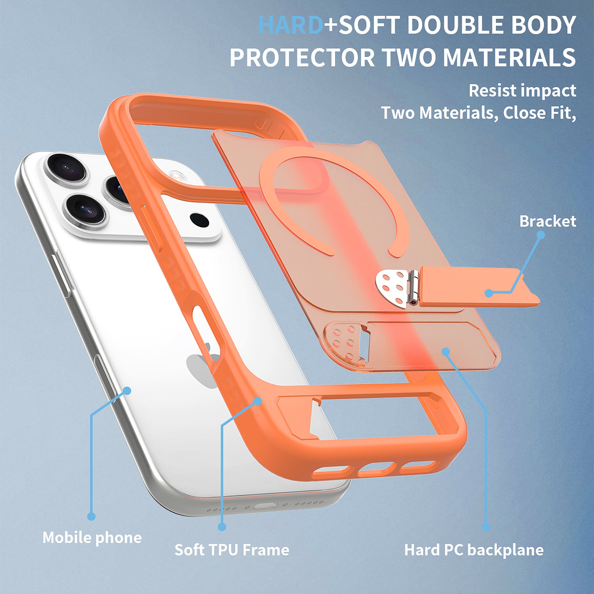 SendaFit Matte 45° Kickstand MagSafe Case for iPhone 17 Pro & 18 Pro detail 46