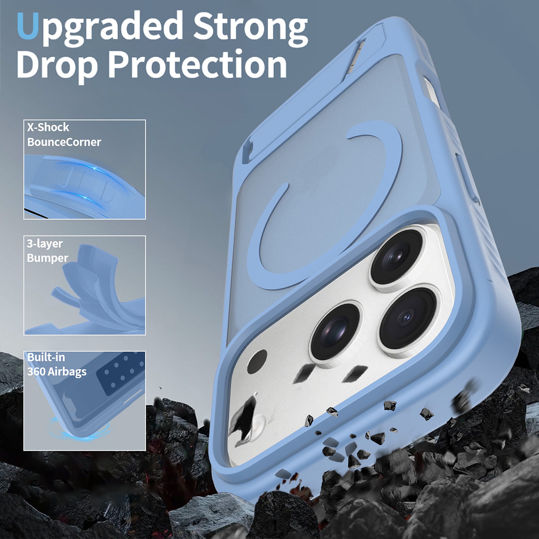 SendaFit Matte 45° Kickstand MagSafe Case for iPhone 17 Pro & 18 Pro detail 48