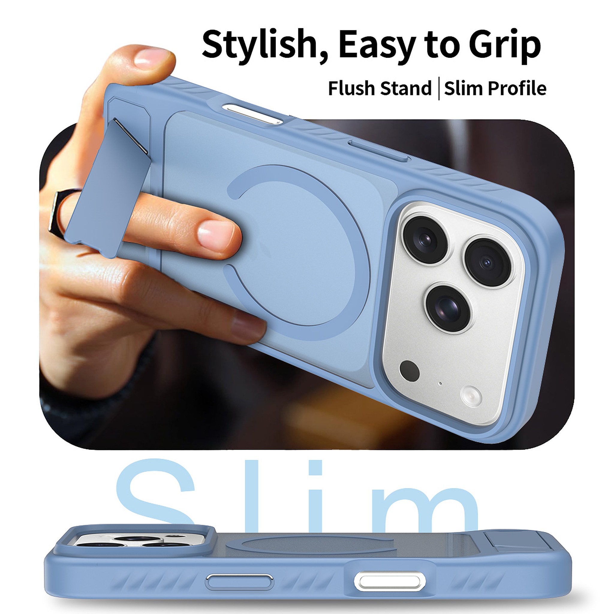 SendaFit Matte 45° Kickstand MagSafe Case for iPhone 17 Pro & 18 Pro detail 50