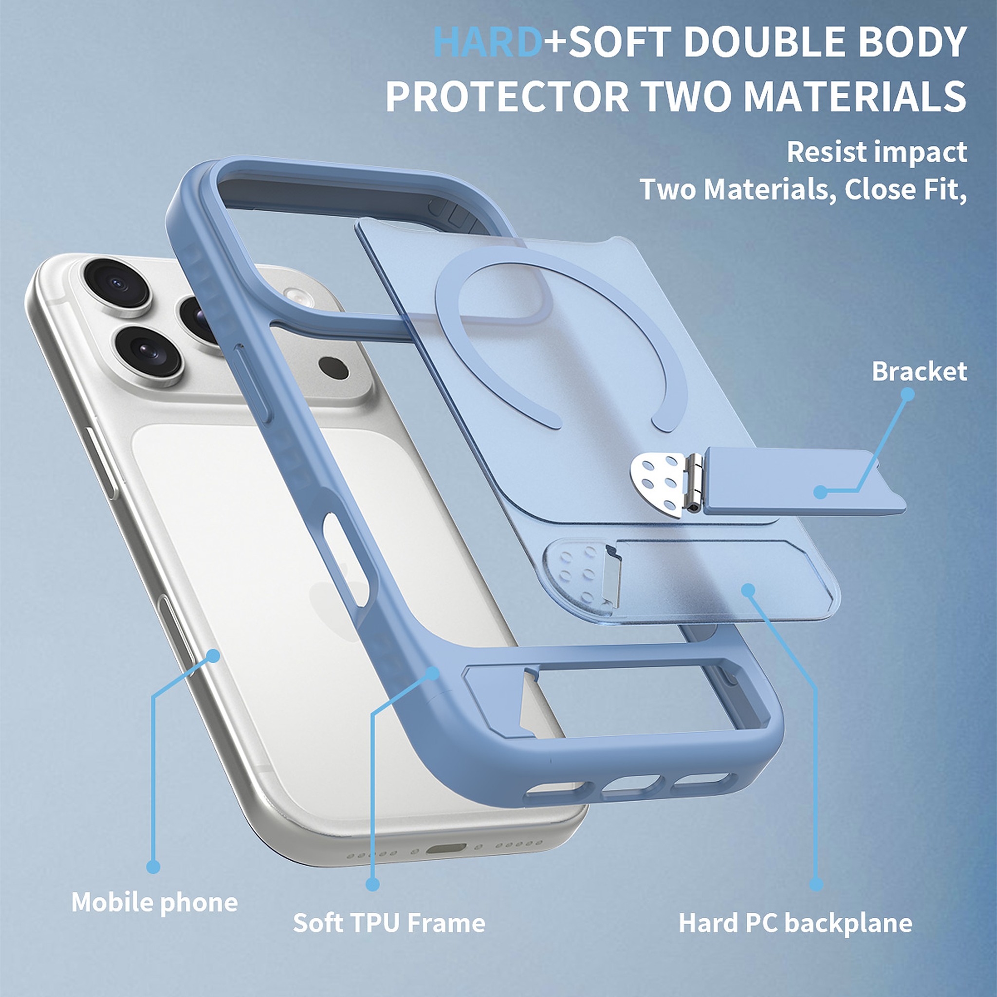 SendaFit Matte 45° Kickstand MagSafe Case for iPhone 17 Pro & 18 Pro detail 52