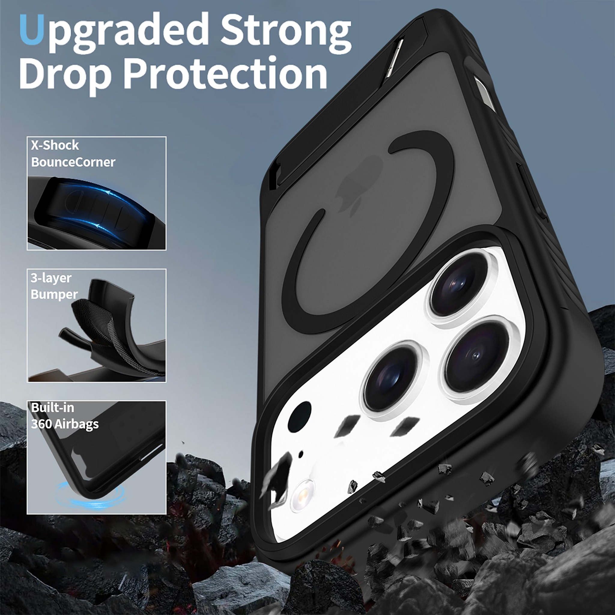 SendaFit Matte 45° Kickstand MagSafe Case for iPhone 17 Pro & 18 Pro detail 54