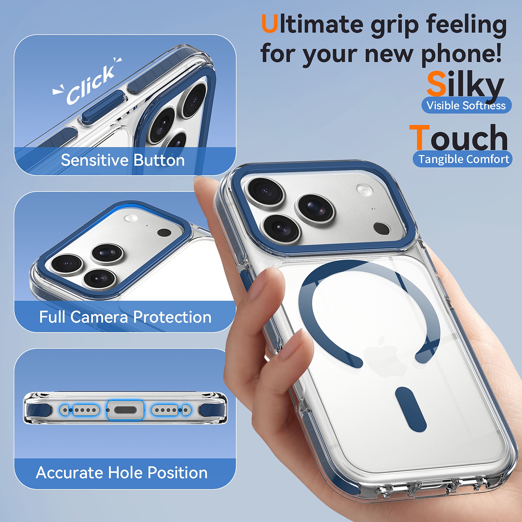 SendaFit Iridescent Two-Tone MagSafe Case for iPhone 17 Pro & 18 Pro detail 1