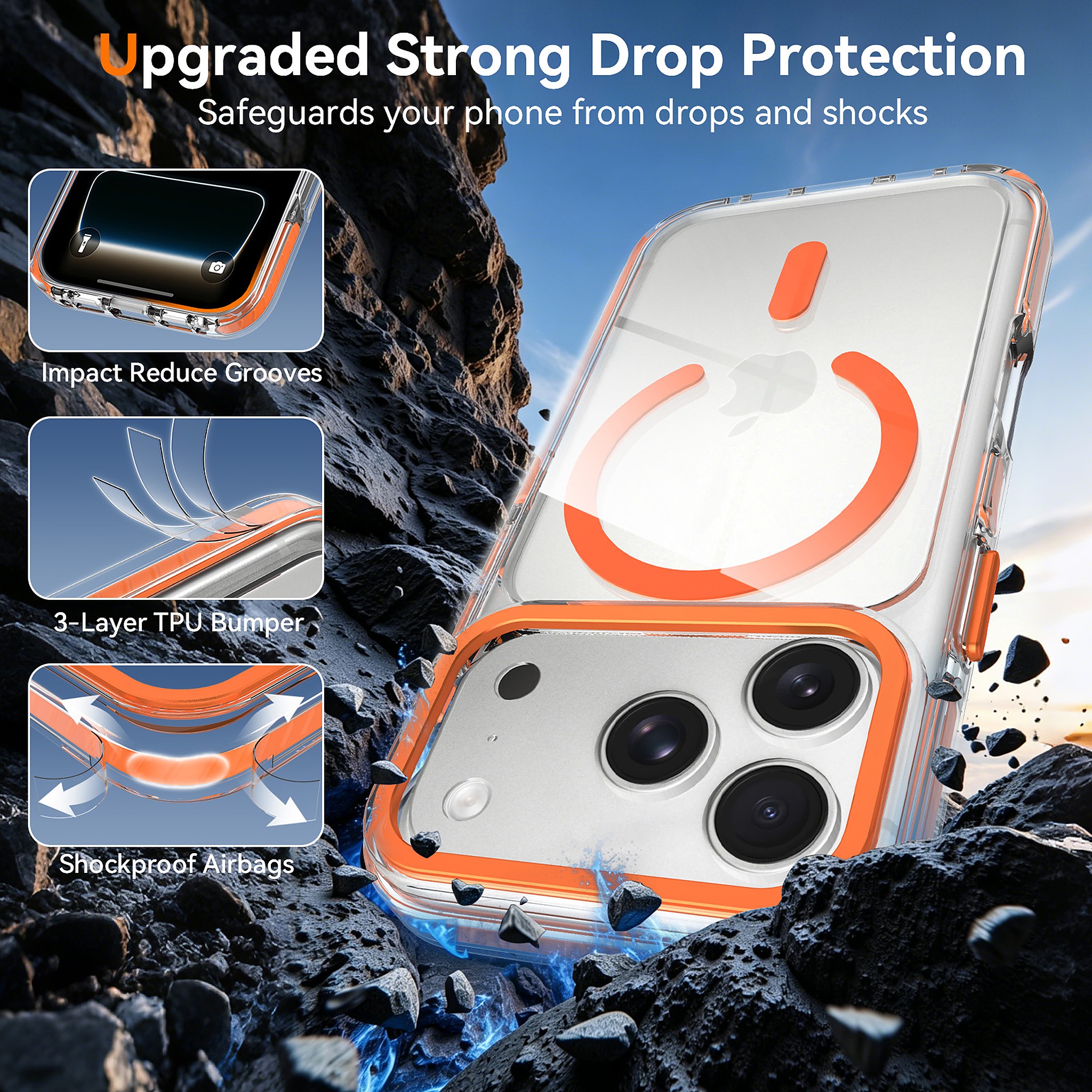 SendaFit Iridescent Two-Tone MagSafe Case for iPhone 17 Pro & 18 Pro detail 13