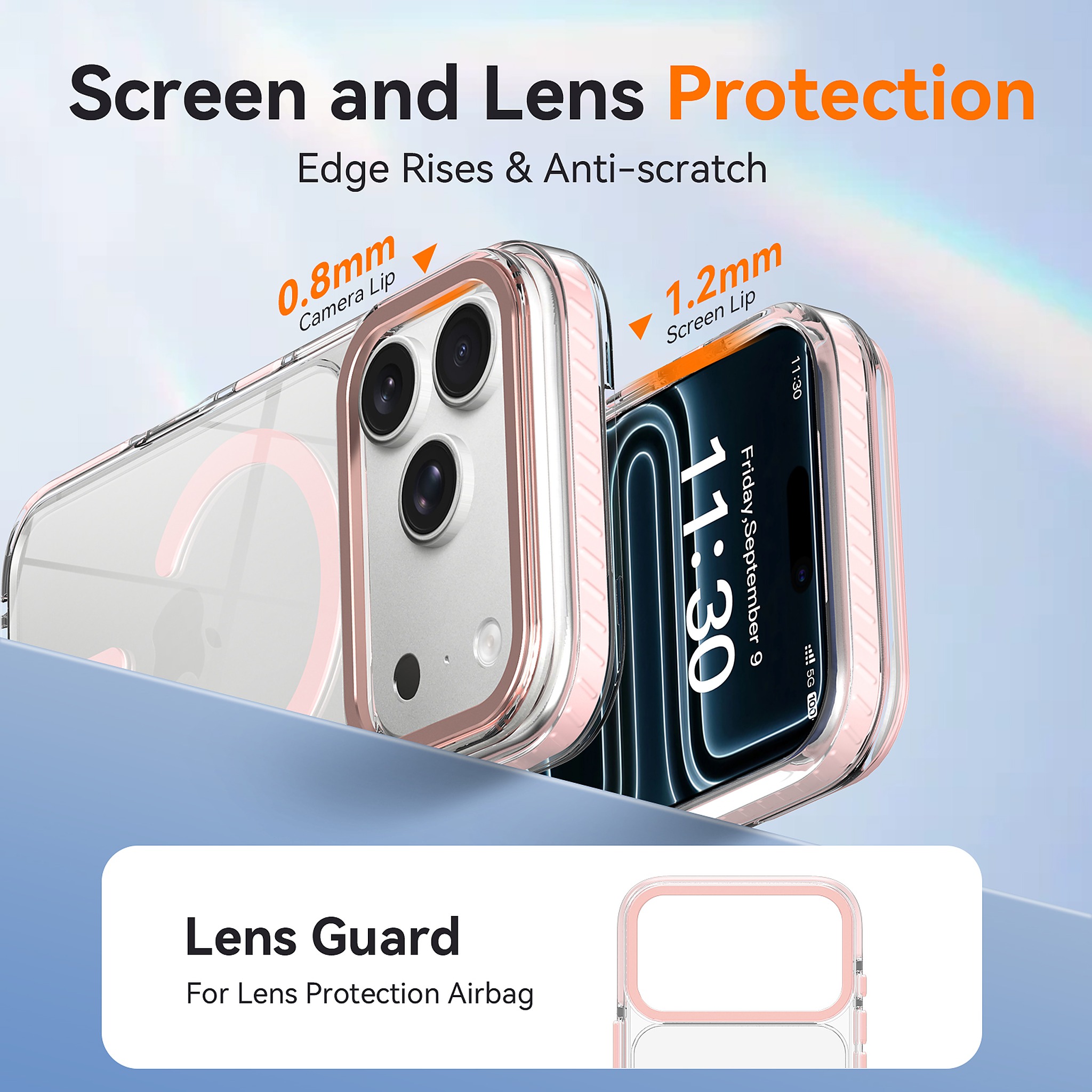 SendaFit Iridescent Two-Tone MagSafe Case for iPhone 17 Pro & 18 Pro detail 17