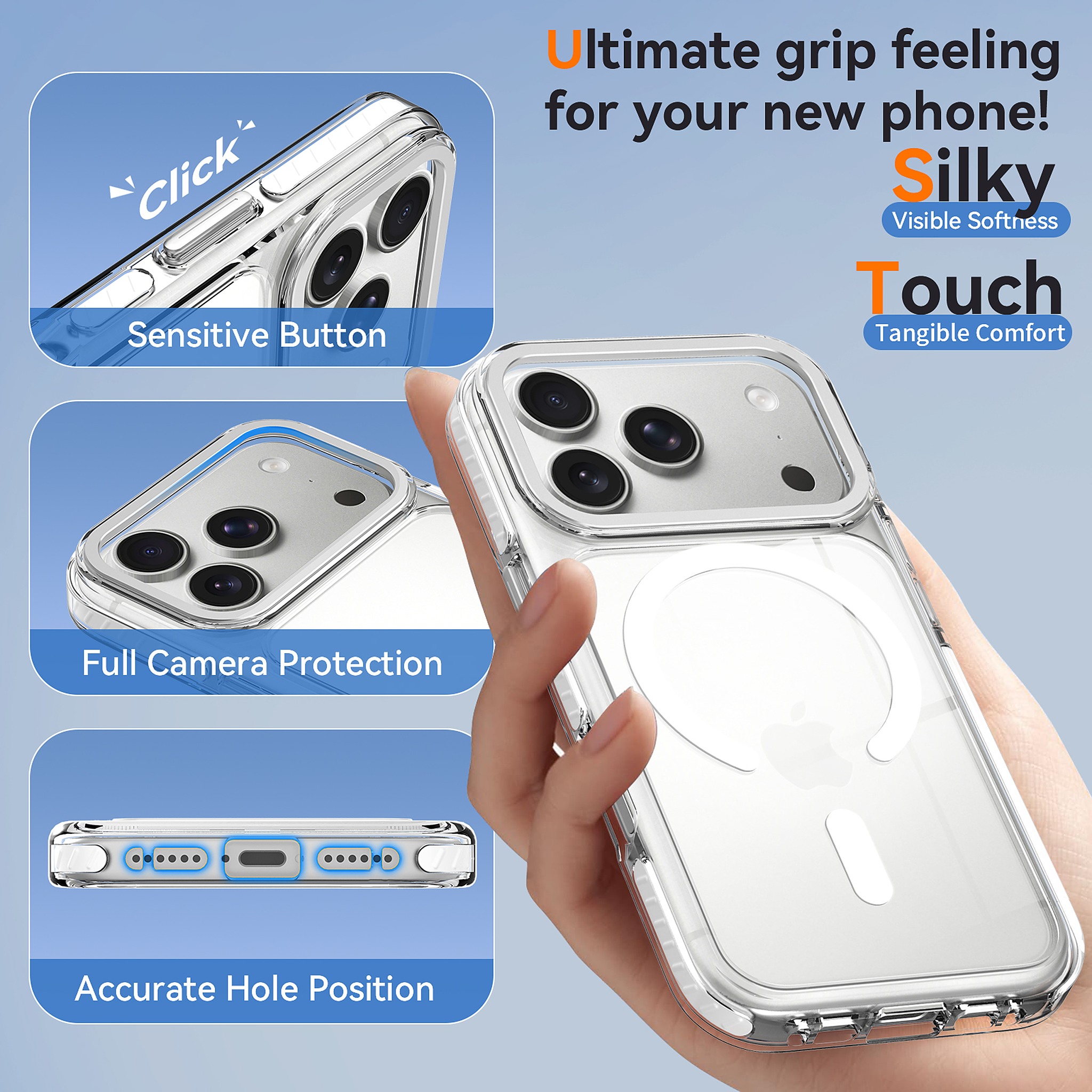 SendaFit Iridescent Two-Tone MagSafe Case for iPhone 17 Pro & 18 Pro detail 21