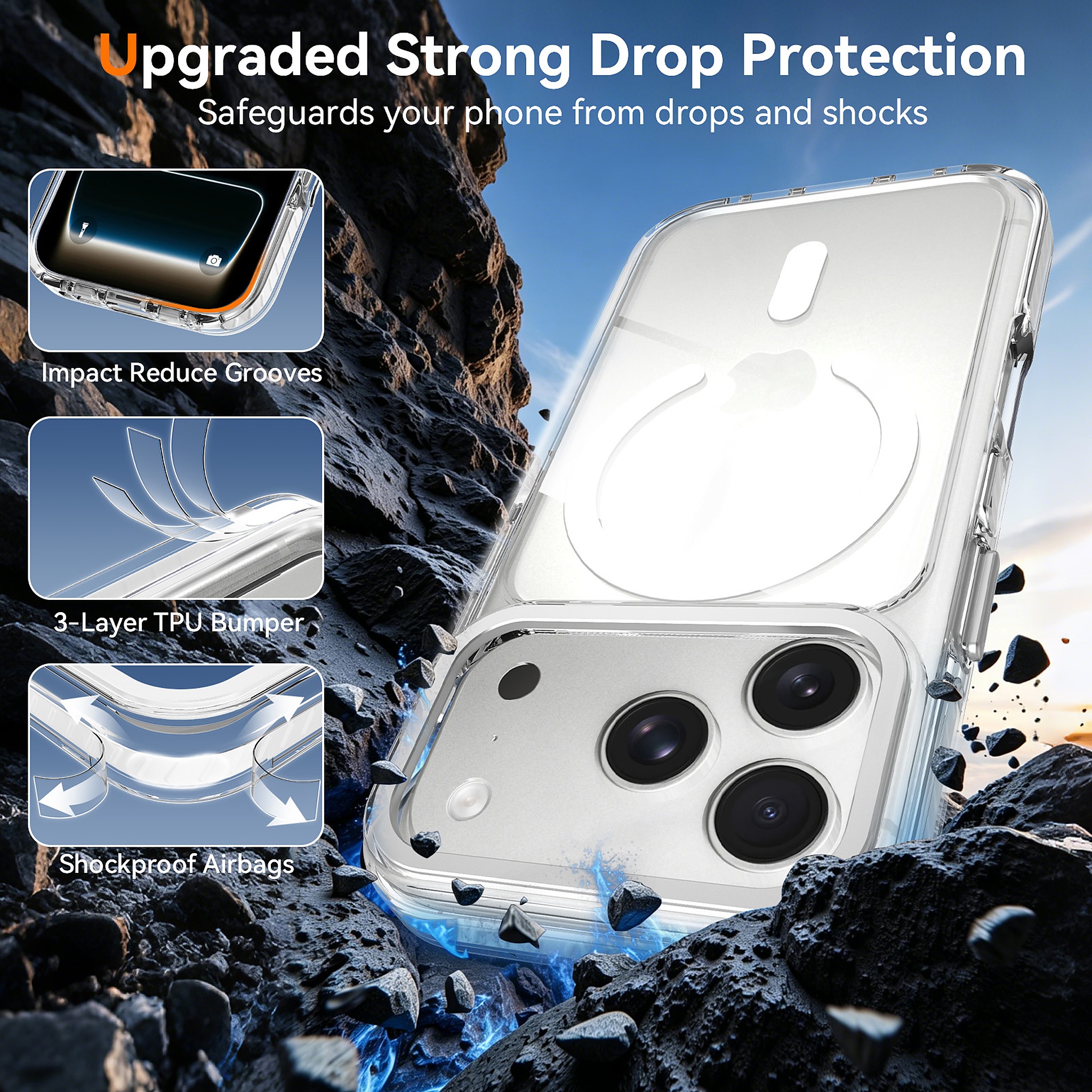 SendaFit Iridescent Two-Tone MagSafe Case for iPhone 17 Pro & 18 Pro detail 23