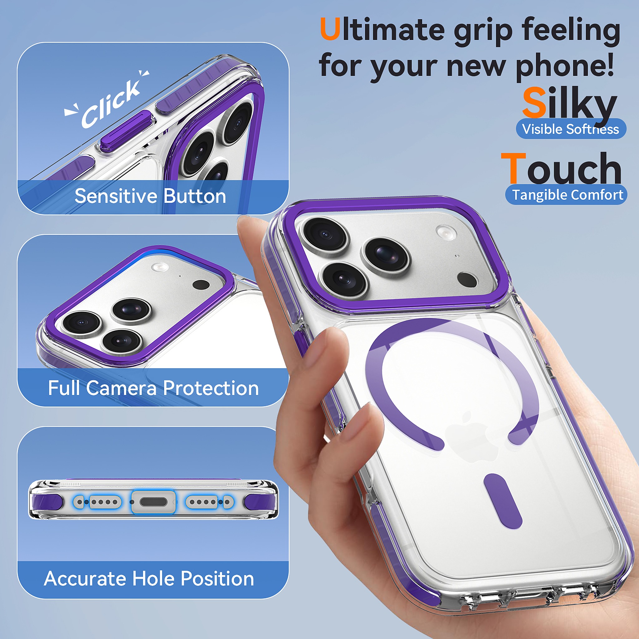SendaFit Iridescent Two-Tone MagSafe Case for iPhone 17 Pro & 18 Pro detail 26