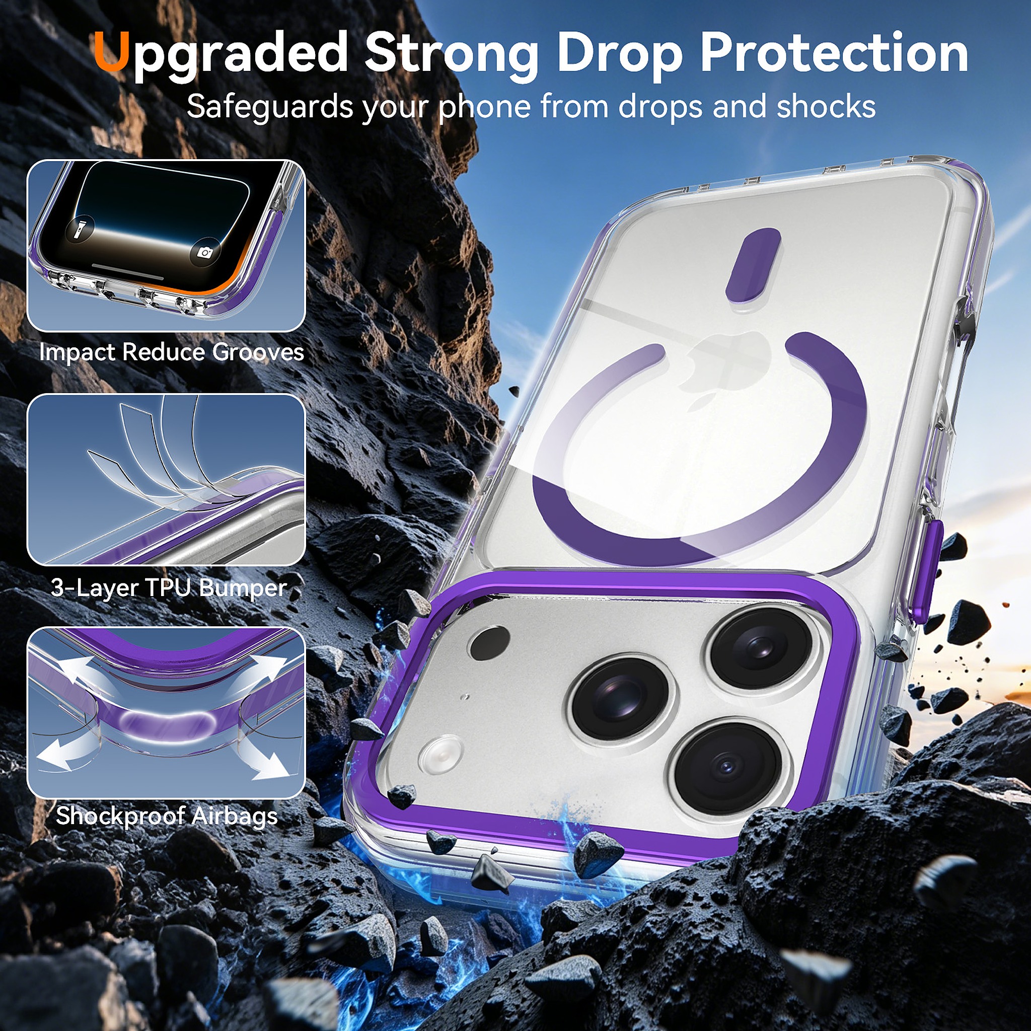 SendaFit Iridescent Two-Tone MagSafe Case for iPhone 17 Pro & 18 Pro detail 28