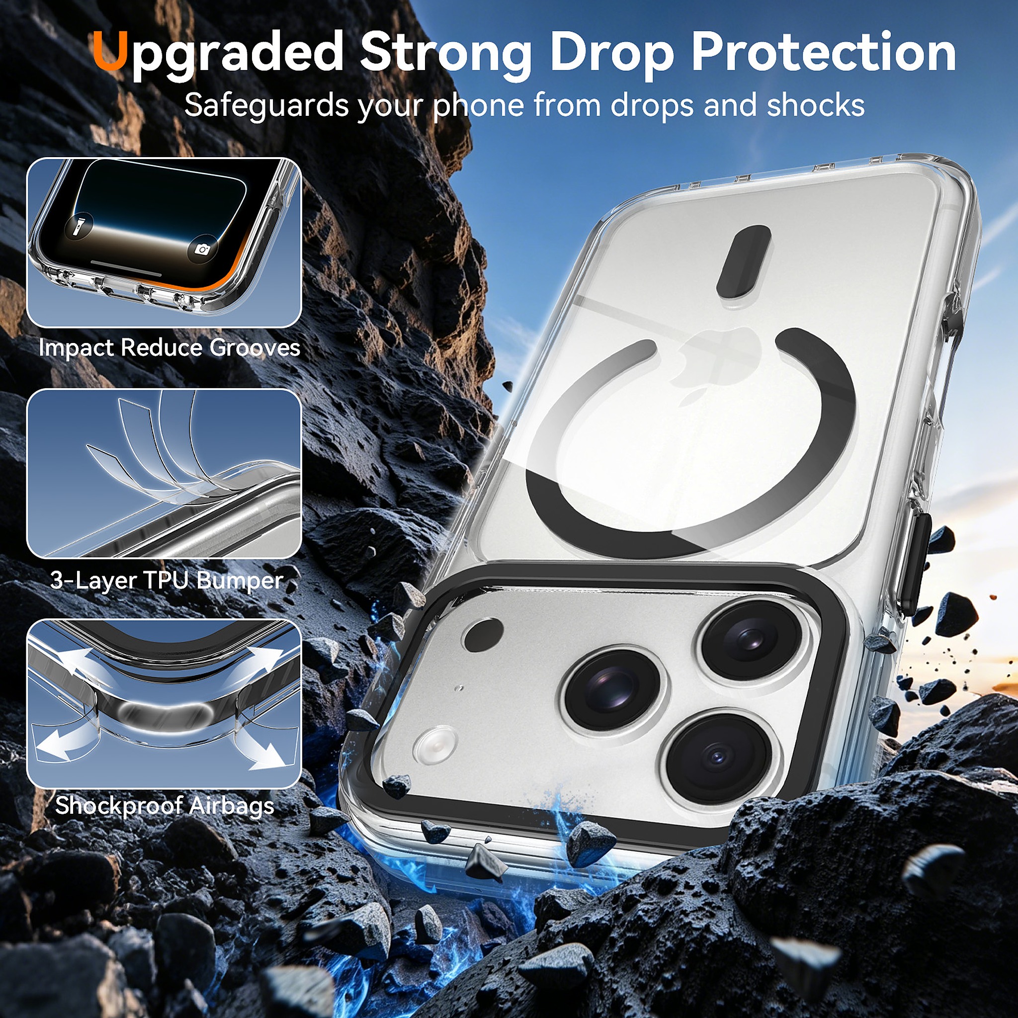 SendaFit Iridescent Two-Tone MagSafe Case for iPhone 17 Pro & 18 Pro detail 33