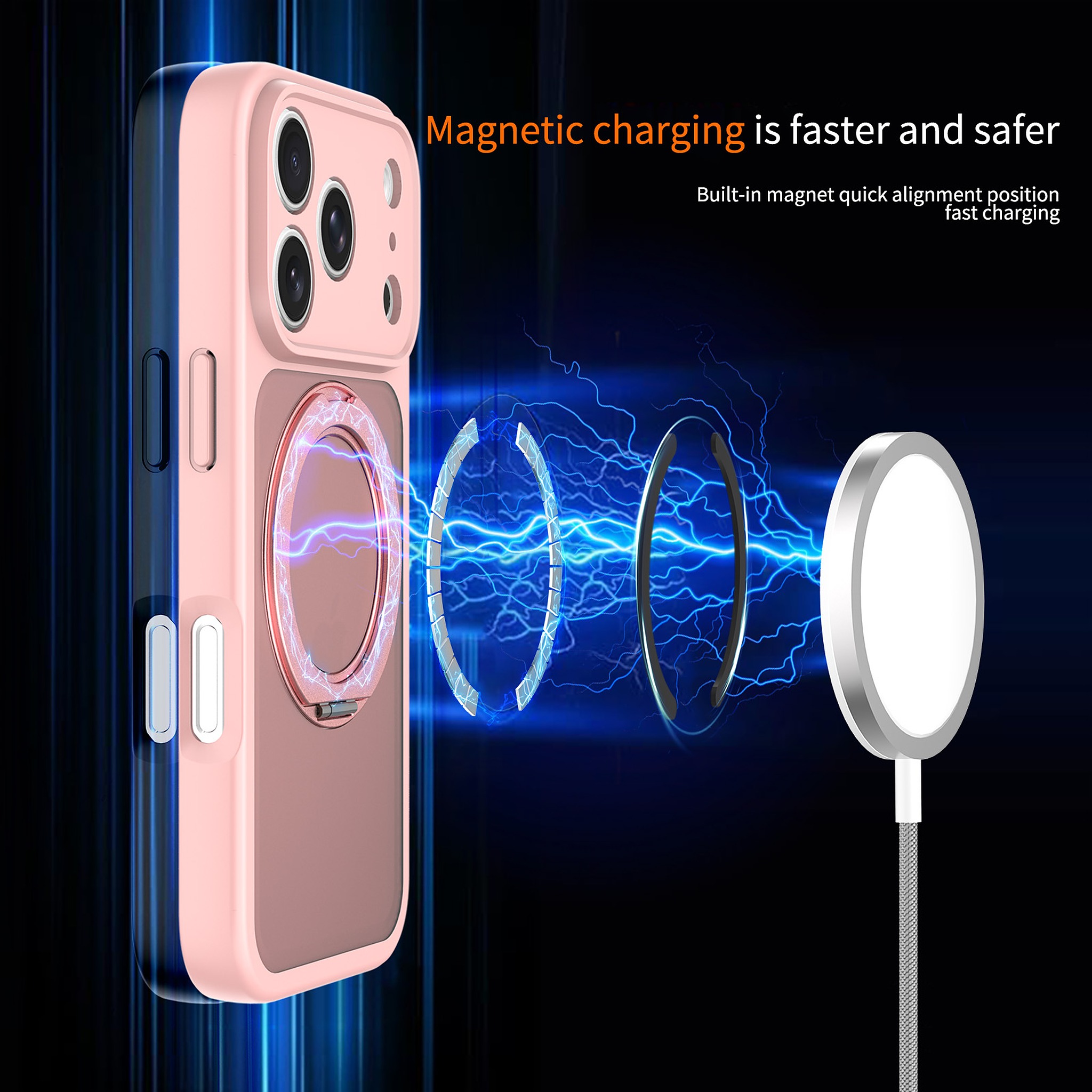 SendaFit Precise-Cutout Matte Skin-Feel 360° Stand Case for iPhone 17 Pro & 18 Pro detail 25