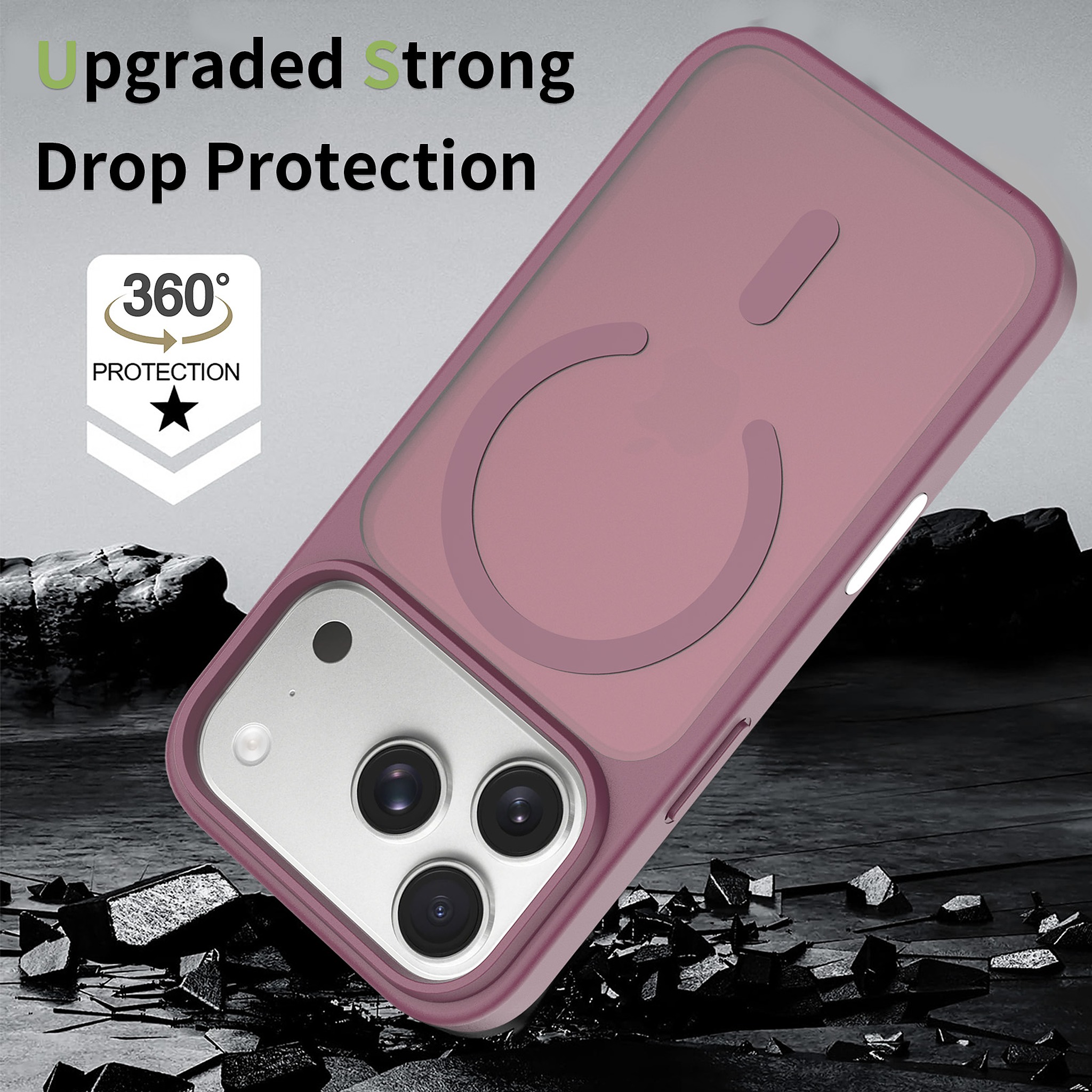 SendaFit MagSafe Camera-Button Cutout Matte Skin-Feel Two-in-One Case for iPhone 17 Pro & 18 Pro detail 21