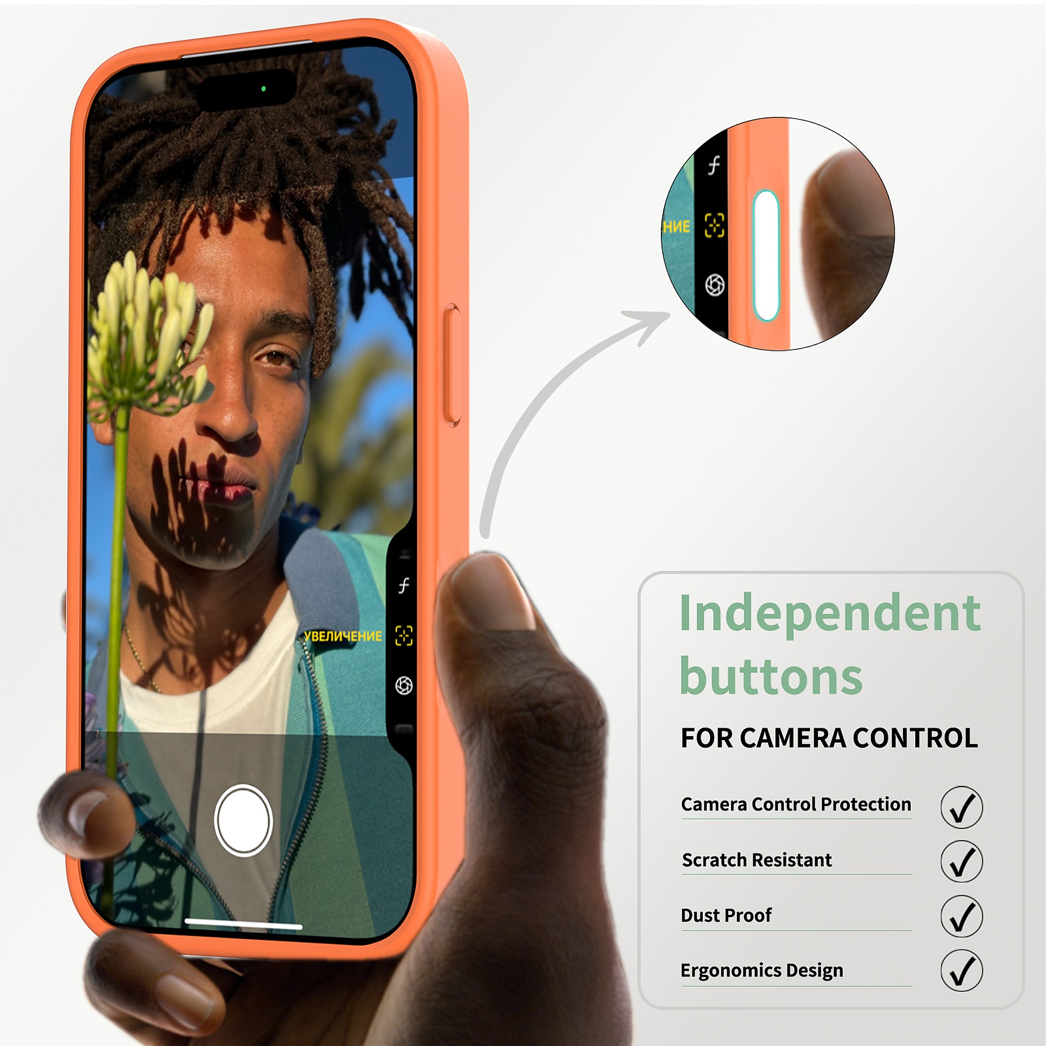 SendaFit MagSafe Camera-Button Cutout Matte Skin-Feel Two-in-One Case for iPhone 17 Pro & 18 Pro detail 30