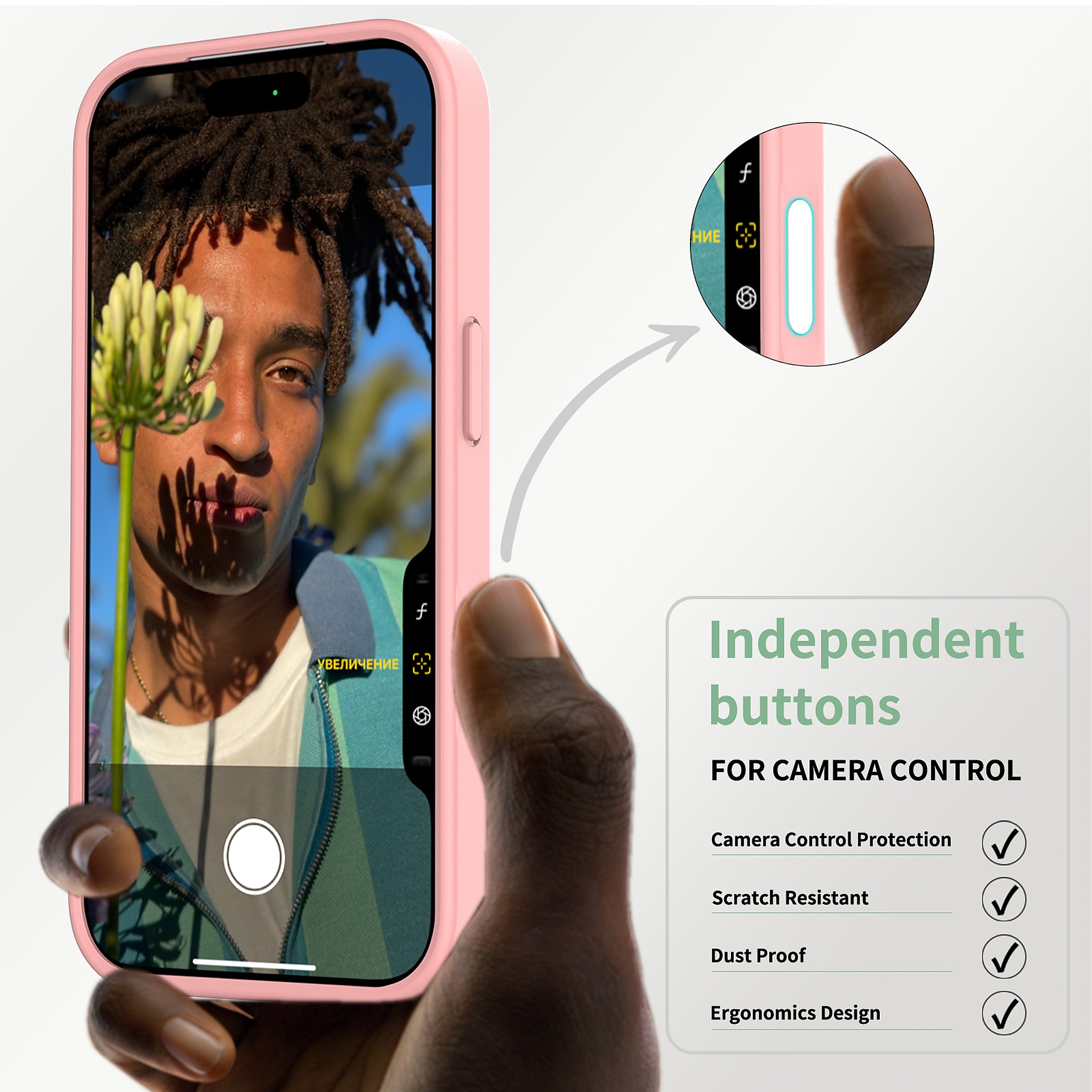 SendaFit MagSafe Camera-Button Cutout Matte Skin-Feel Two-in-One Case for iPhone 17 Pro & 18 Pro detail 36