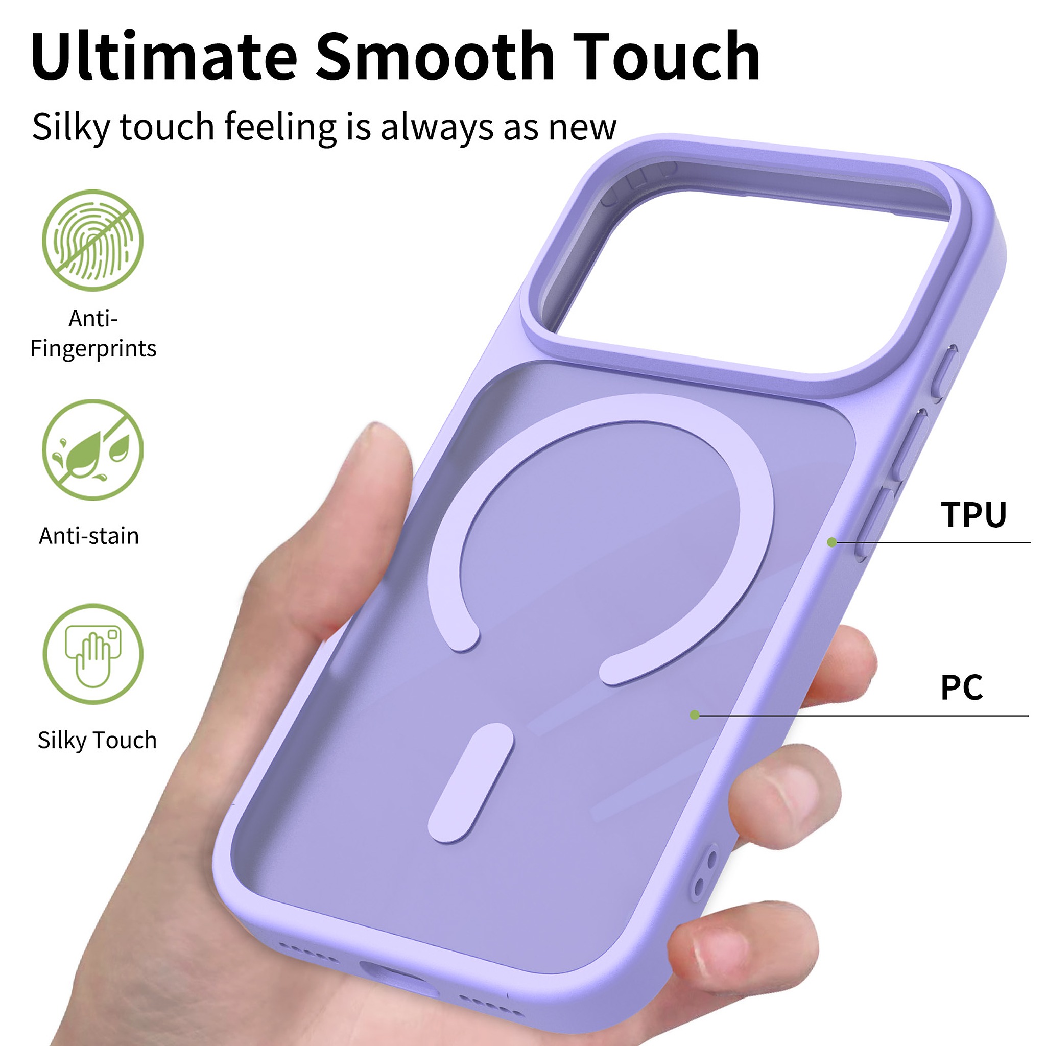 SendaFit MagSafe Camera-Button Cutout Matte Skin-Feel Two-in-One Case for iPhone 17 Pro & 18 Pro detail 37