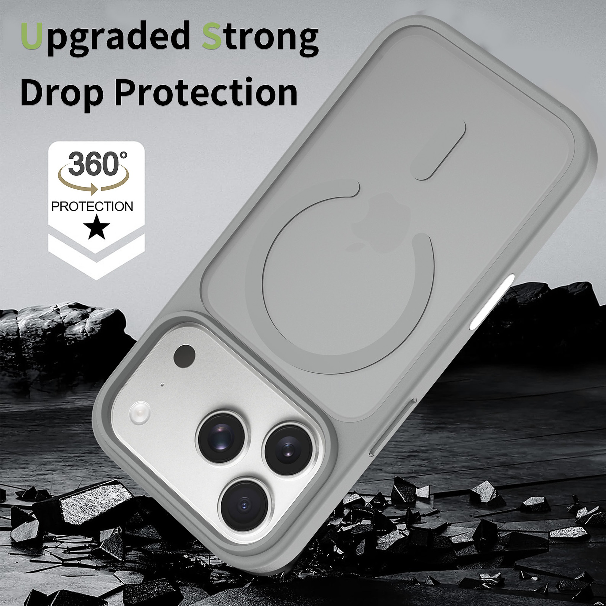 SendaFit MagSafe Camera-Button Cutout Matte Skin-Feel Two-in-One Case for iPhone 17 Pro & 18 Pro detail 45