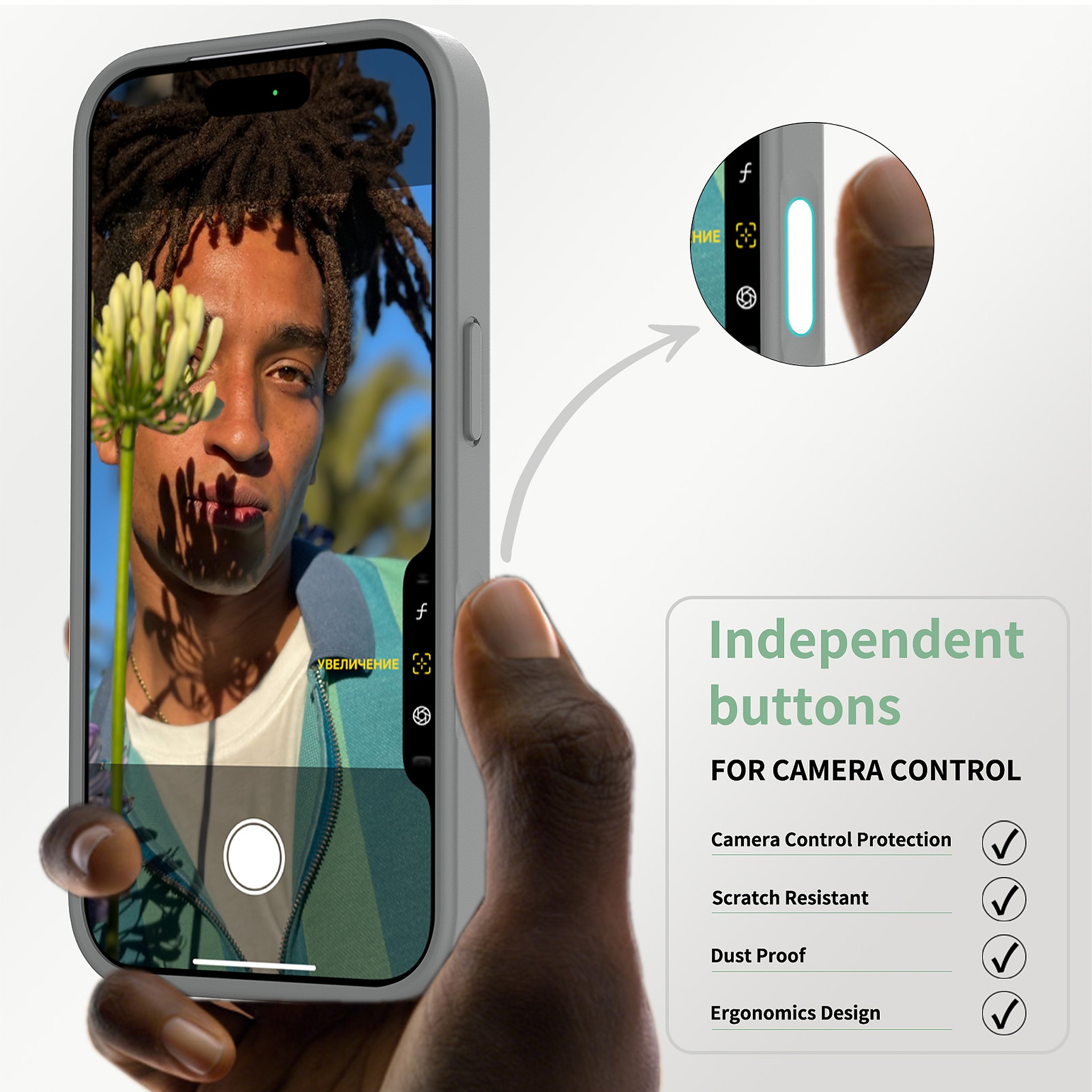 SendaFit MagSafe Camera-Button Cutout Matte Skin-Feel Two-in-One Case for iPhone 17 Pro & 18 Pro detail 48