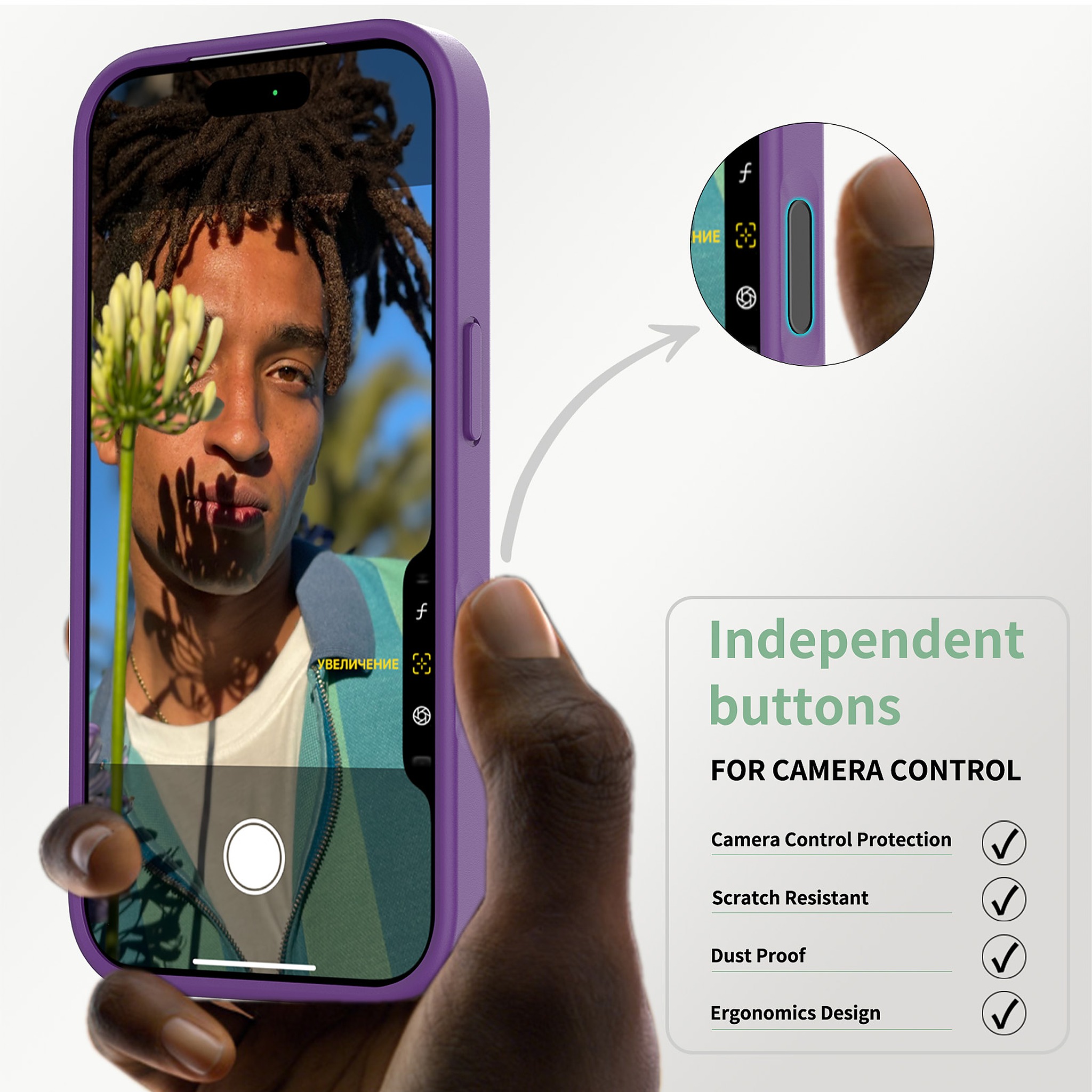 SendaFit MagSafe Camera-Button Cutout Matte Skin-Feel Two-in-One Case for iPhone 17 Pro & 18 Pro detail 54