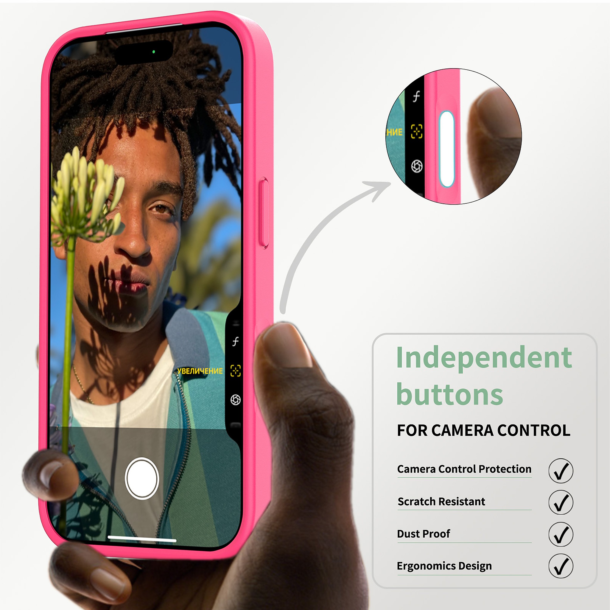 SendaFit MagSafe Camera-Button Cutout Matte Skin-Feel Two-in-One Case for iPhone 17 Pro & 18 Pro detail 60