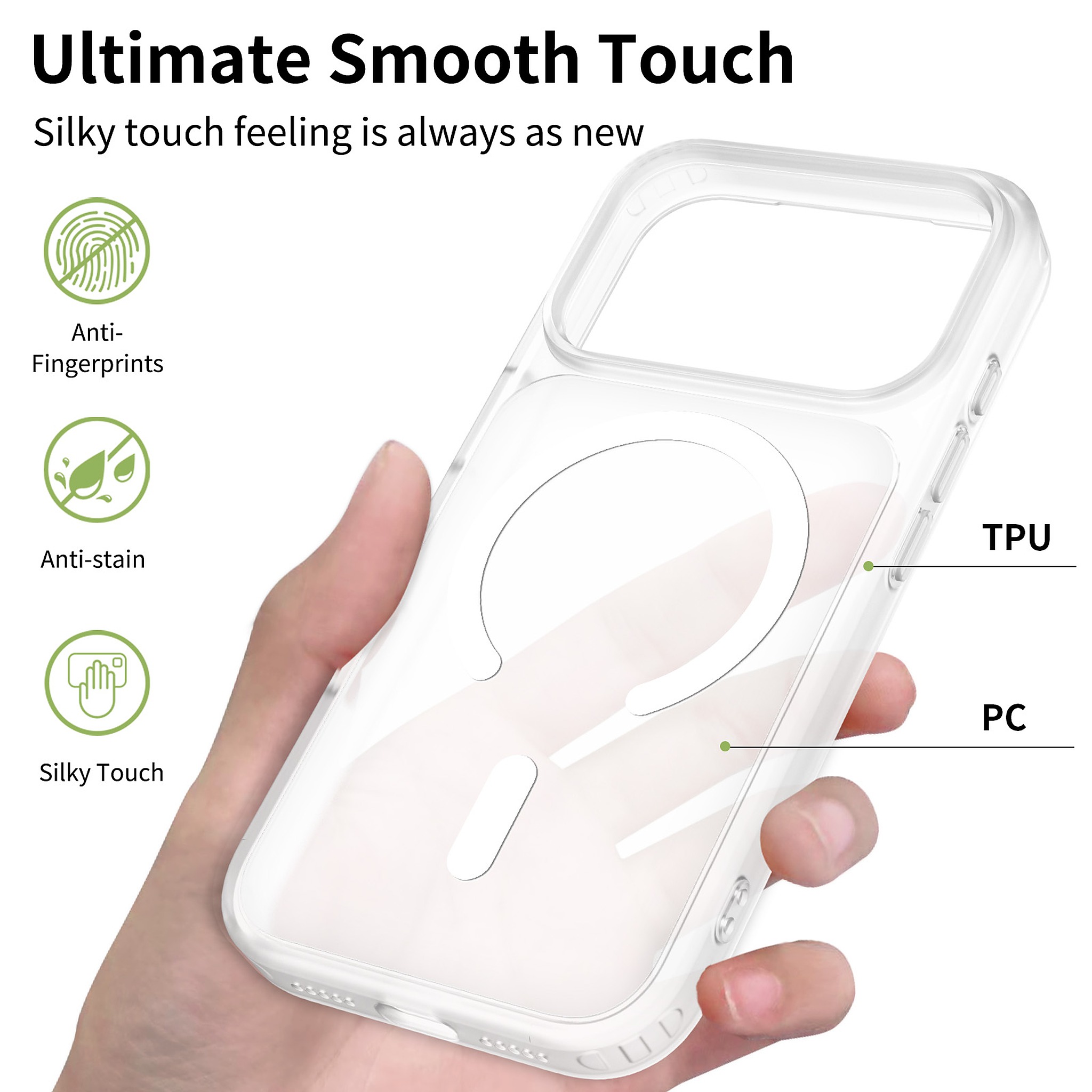SendaFit MagSafe Camera-Button Cutout Matte Skin-Feel Two-in-One Case for iPhone 17 Pro & 18 Pro detail 61