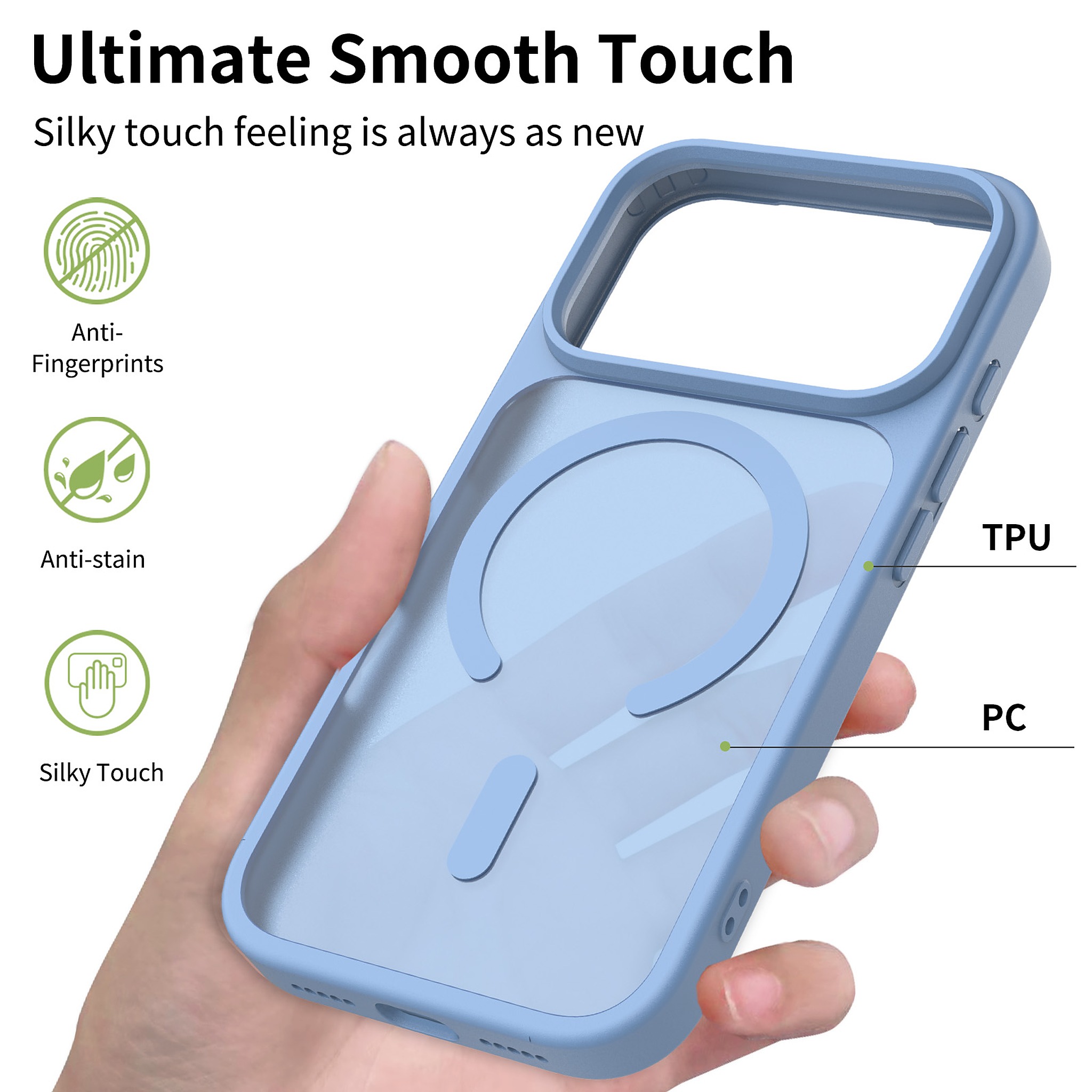 SendaFit MagSafe Camera-Button Cutout Matte Skin-Feel Two-in-One Case for iPhone 17 Pro & 18 Pro detail 67