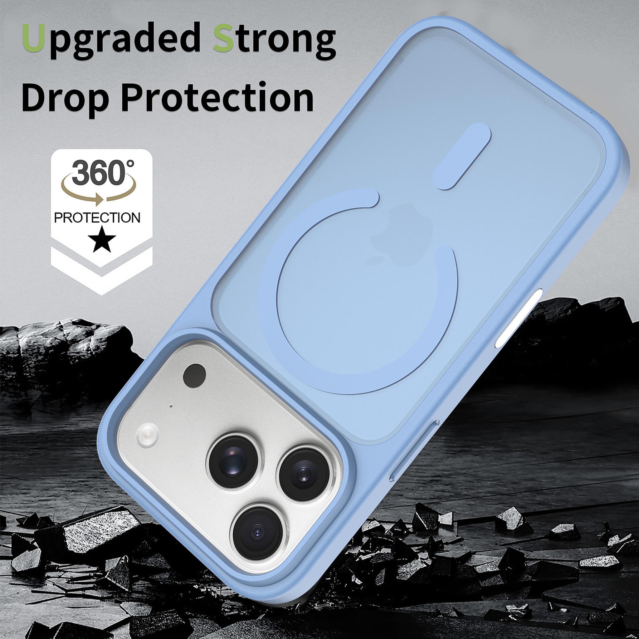 SendaFit MagSafe Camera-Button Cutout Matte Skin-Feel Two-in-One Case for iPhone 17 Pro & 18 Pro detail 69