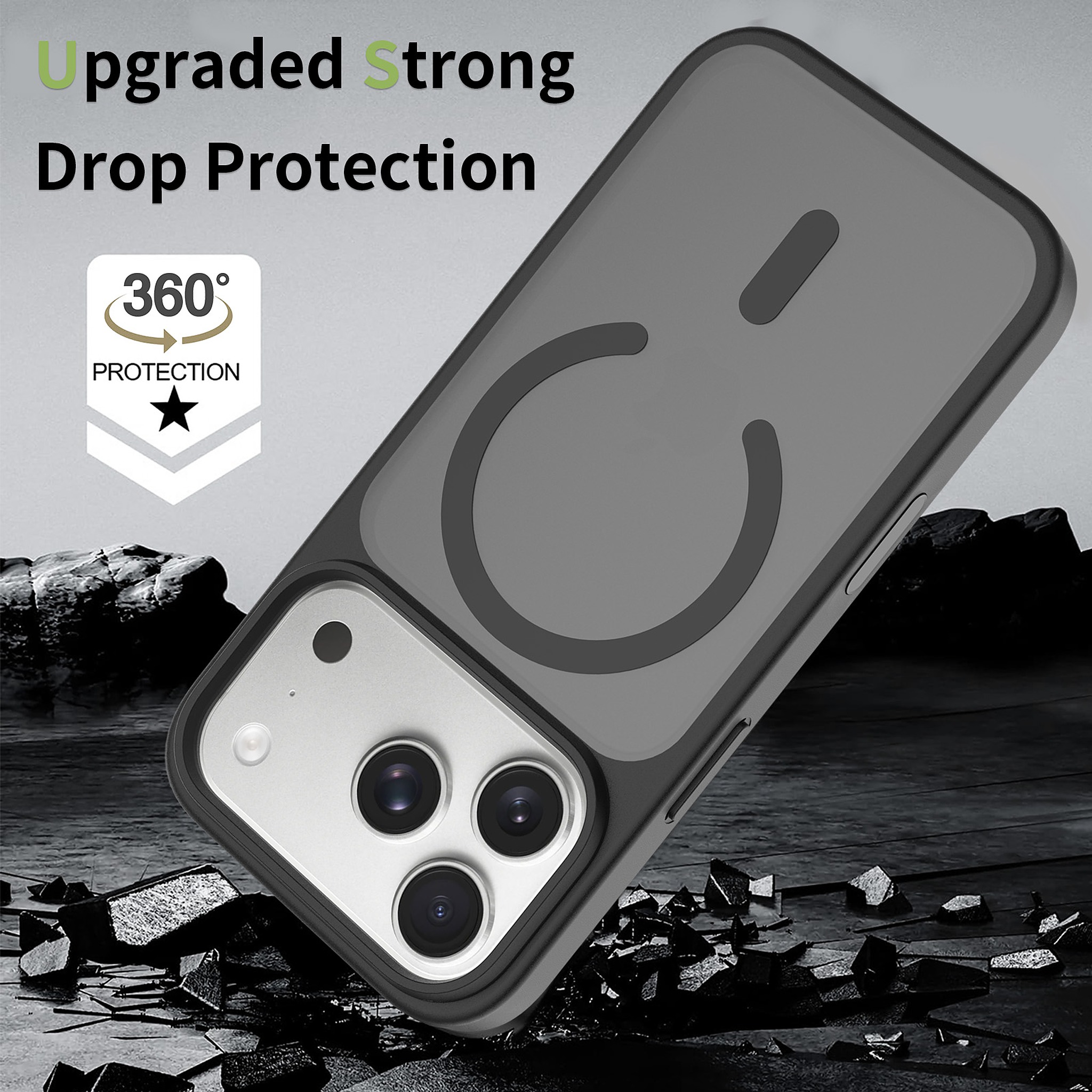 SendaFit MagSafe Camera-Button Cutout Matte Skin-Feel Two-in-One Case for iPhone 17 Pro & 18 Pro detail 75