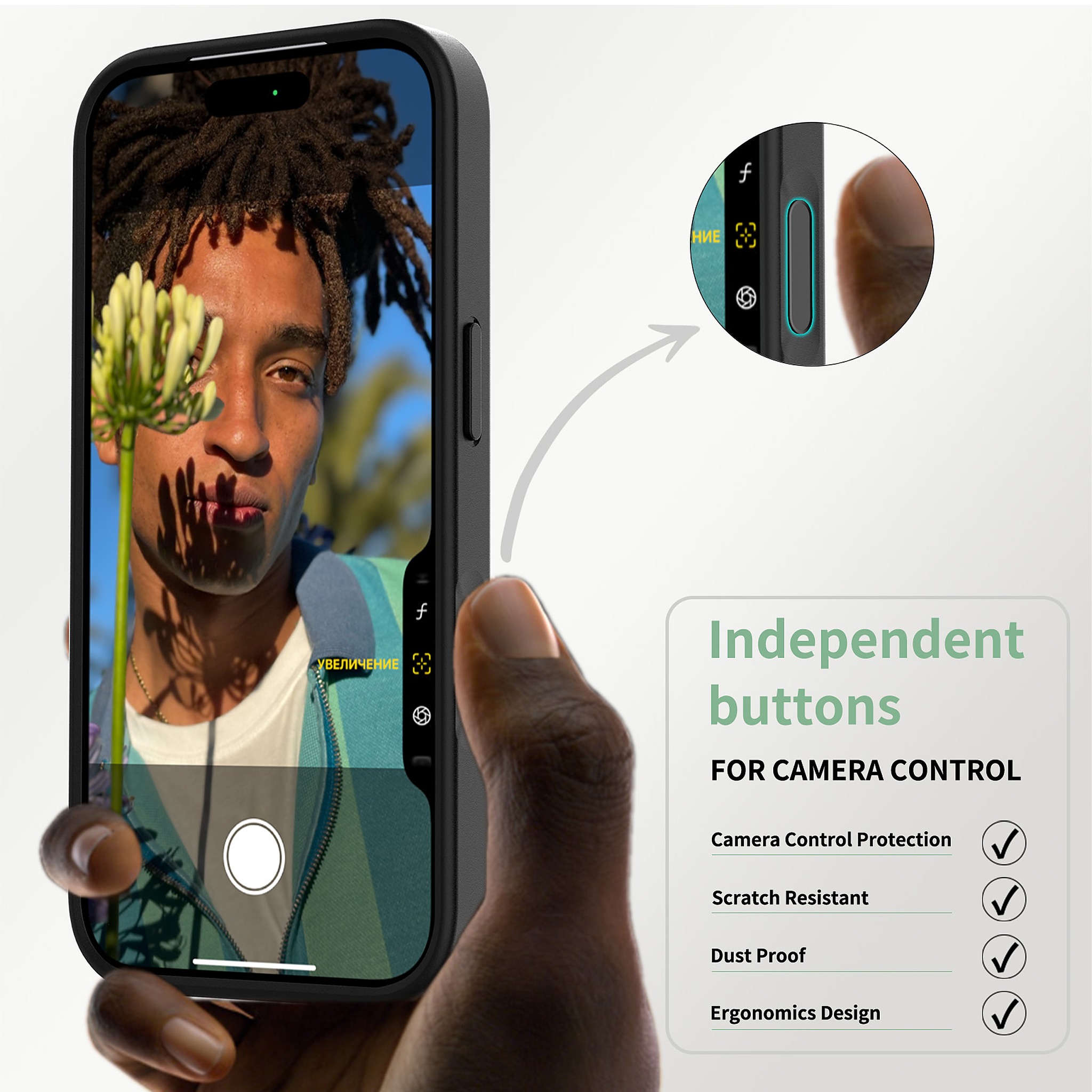 SendaFit MagSafe Camera-Button Cutout Matte Skin-Feel Two-in-One Case for iPhone 17 Pro & 18 Pro detail 78