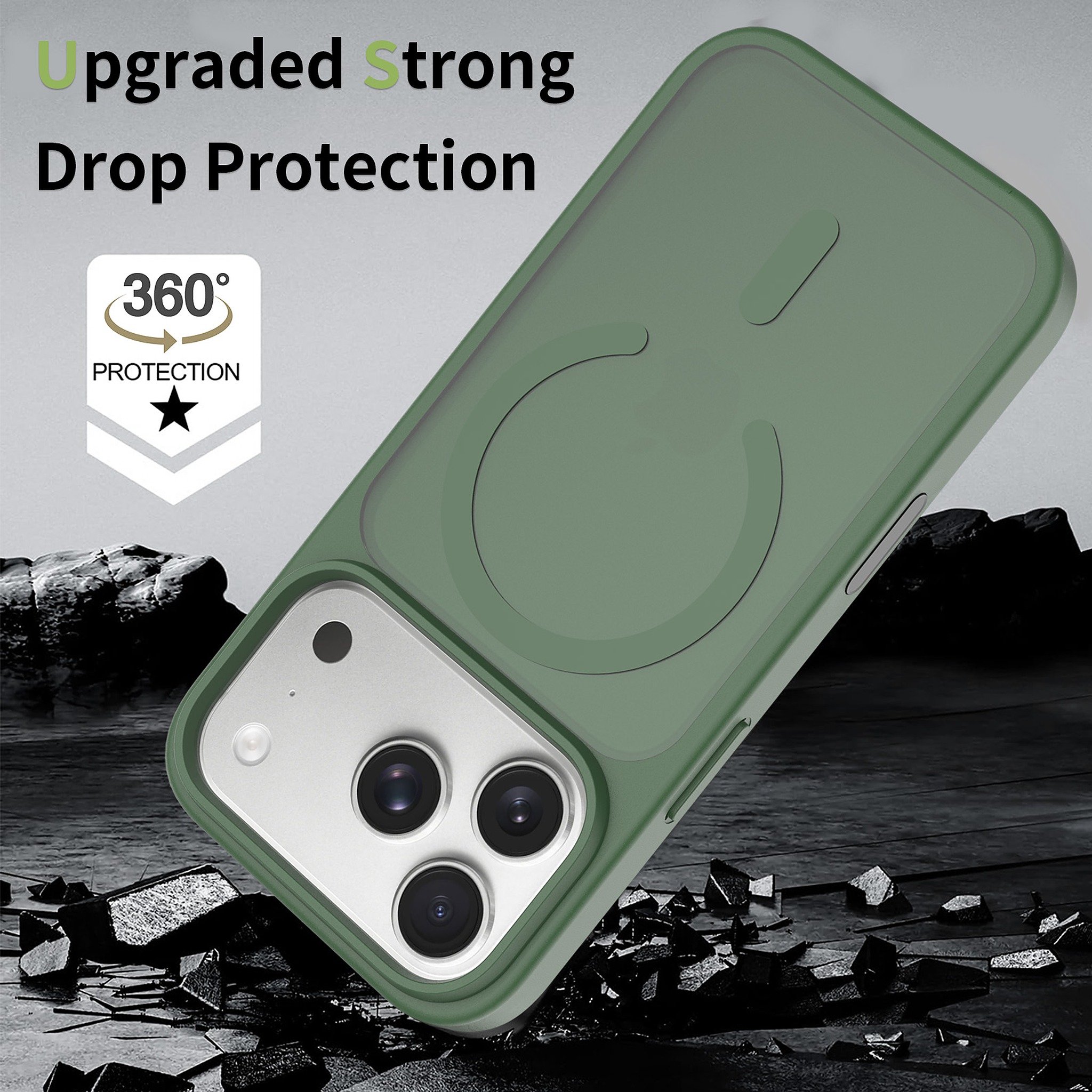 SendaFit MagSafe Camera-Button Cutout Matte Skin-Feel Two-in-One Case for iPhone 17 Pro & 18 Pro detail 9