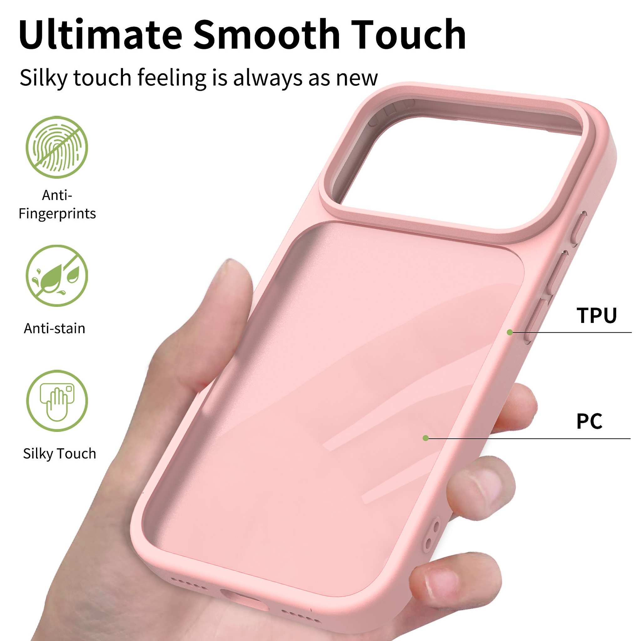 SendaFit Matte Skin-Feel Two-in-One Camera-Button Case for iPhone 17 Pro & 18 Pro detail 21