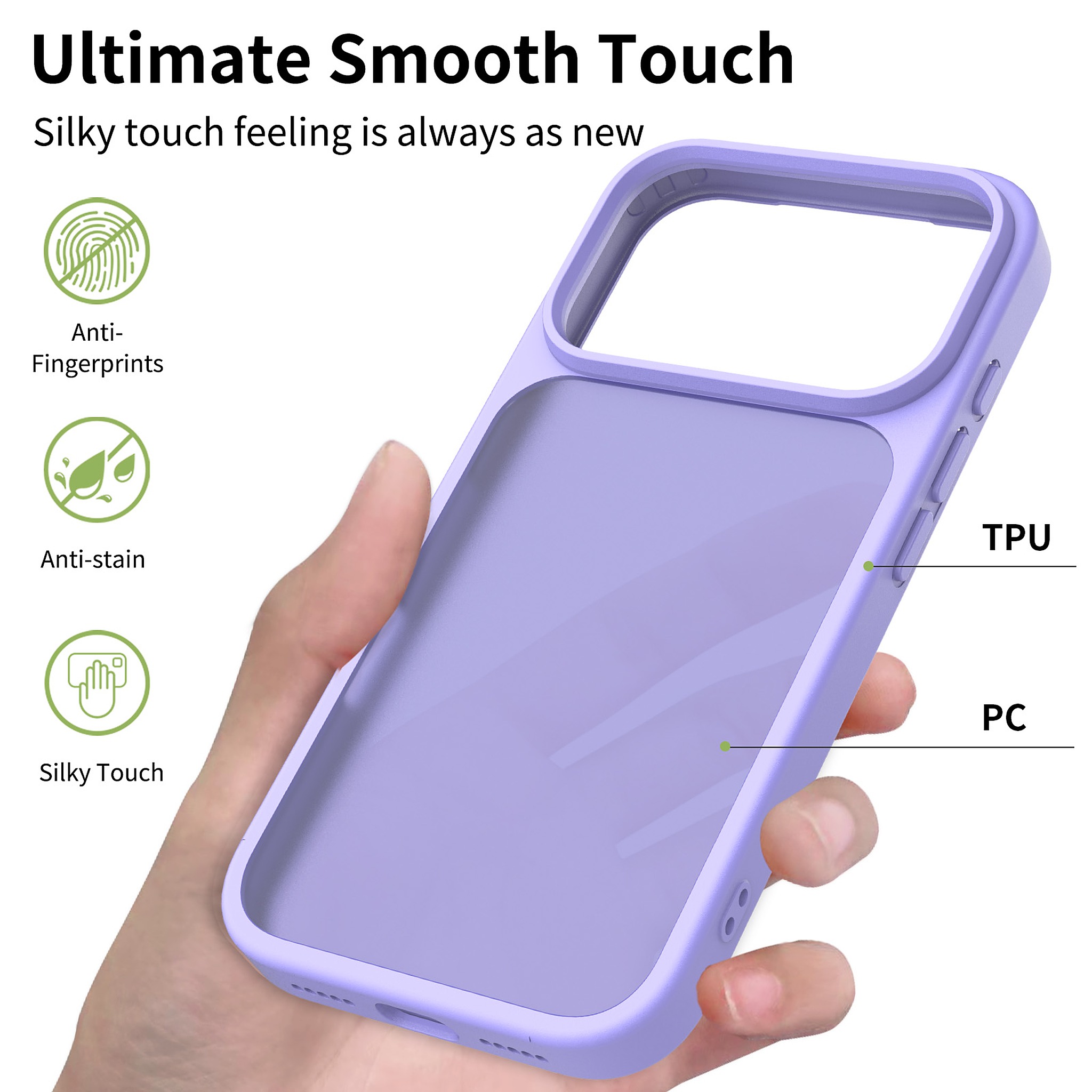 SendaFit Matte Skin-Feel Two-in-One Camera-Button Case for iPhone 17 Pro & 18 Pro detail 25