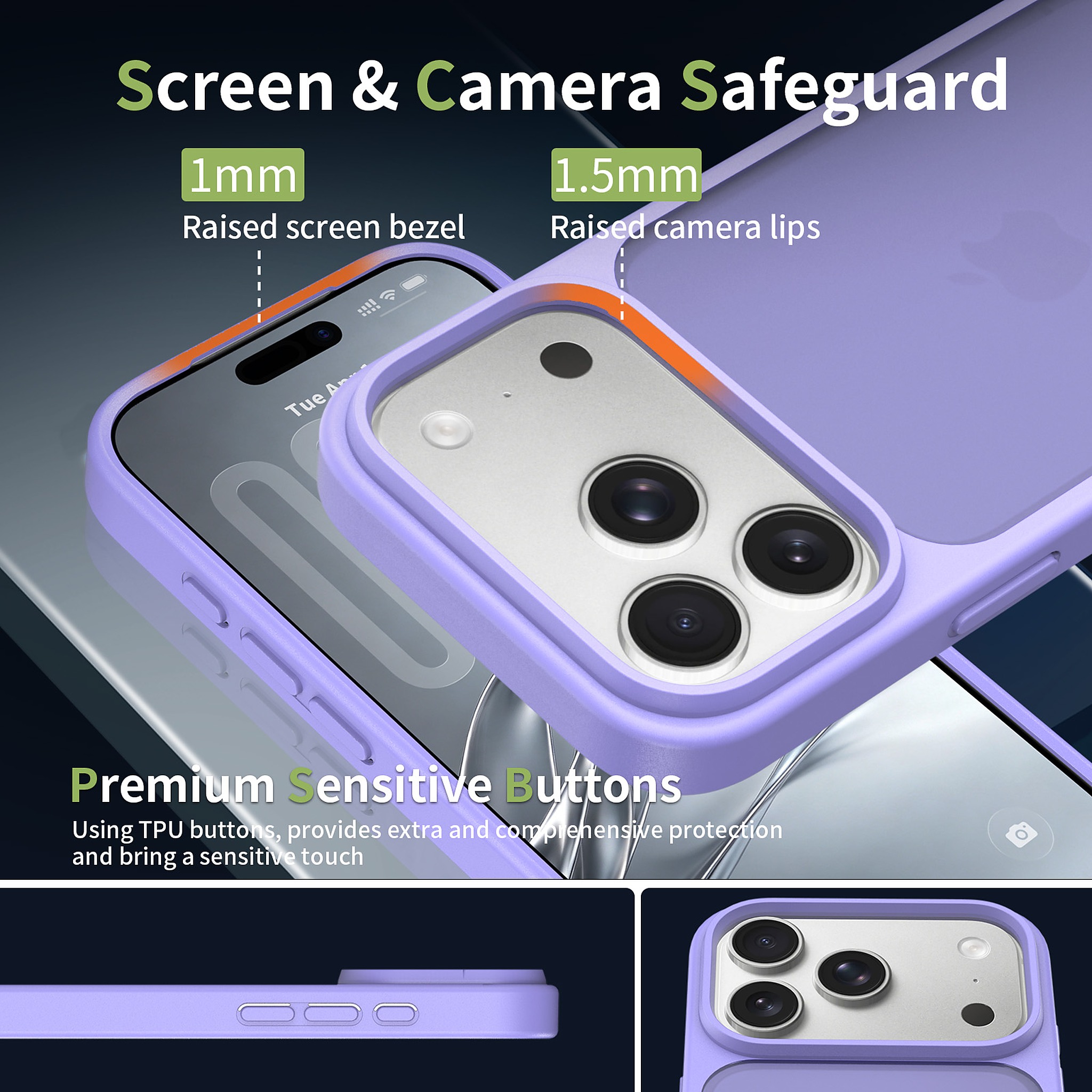 SendaFit Matte Skin-Feel Two-in-One Camera-Button Case for iPhone 17 Pro & 18 Pro detail 28