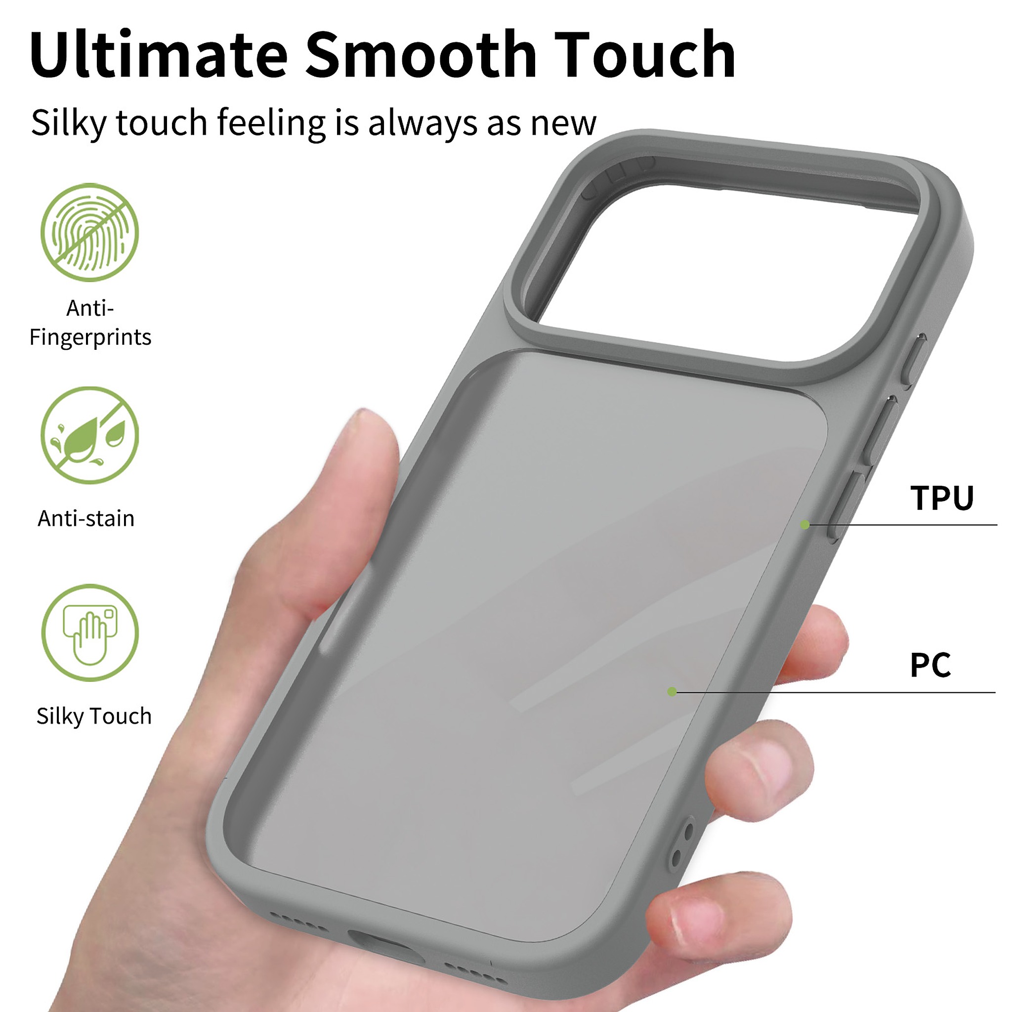 SendaFit Matte Skin-Feel Two-in-One Camera-Button Case for iPhone 17 Pro & 18 Pro detail 29