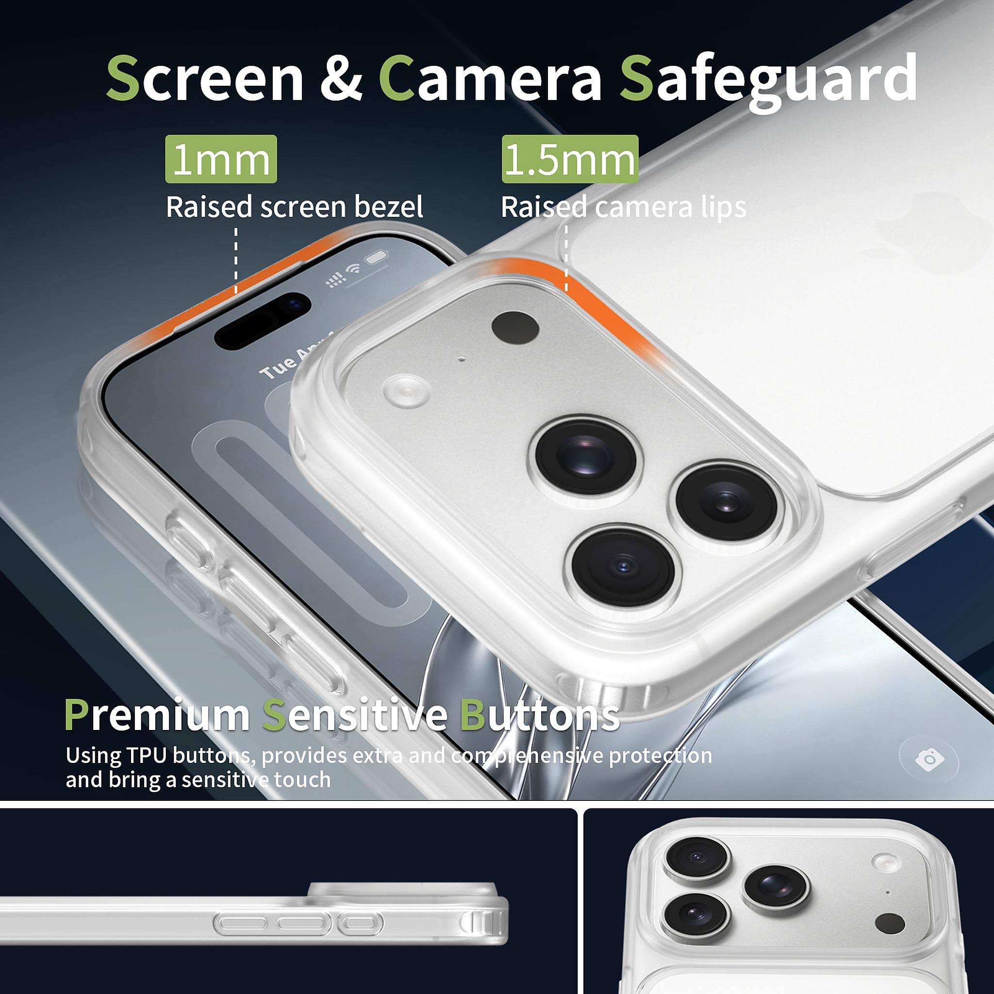 SendaFit Matte Skin-Feel Two-in-One Camera-Button Case for iPhone 17 Pro & 18 Pro detail 44