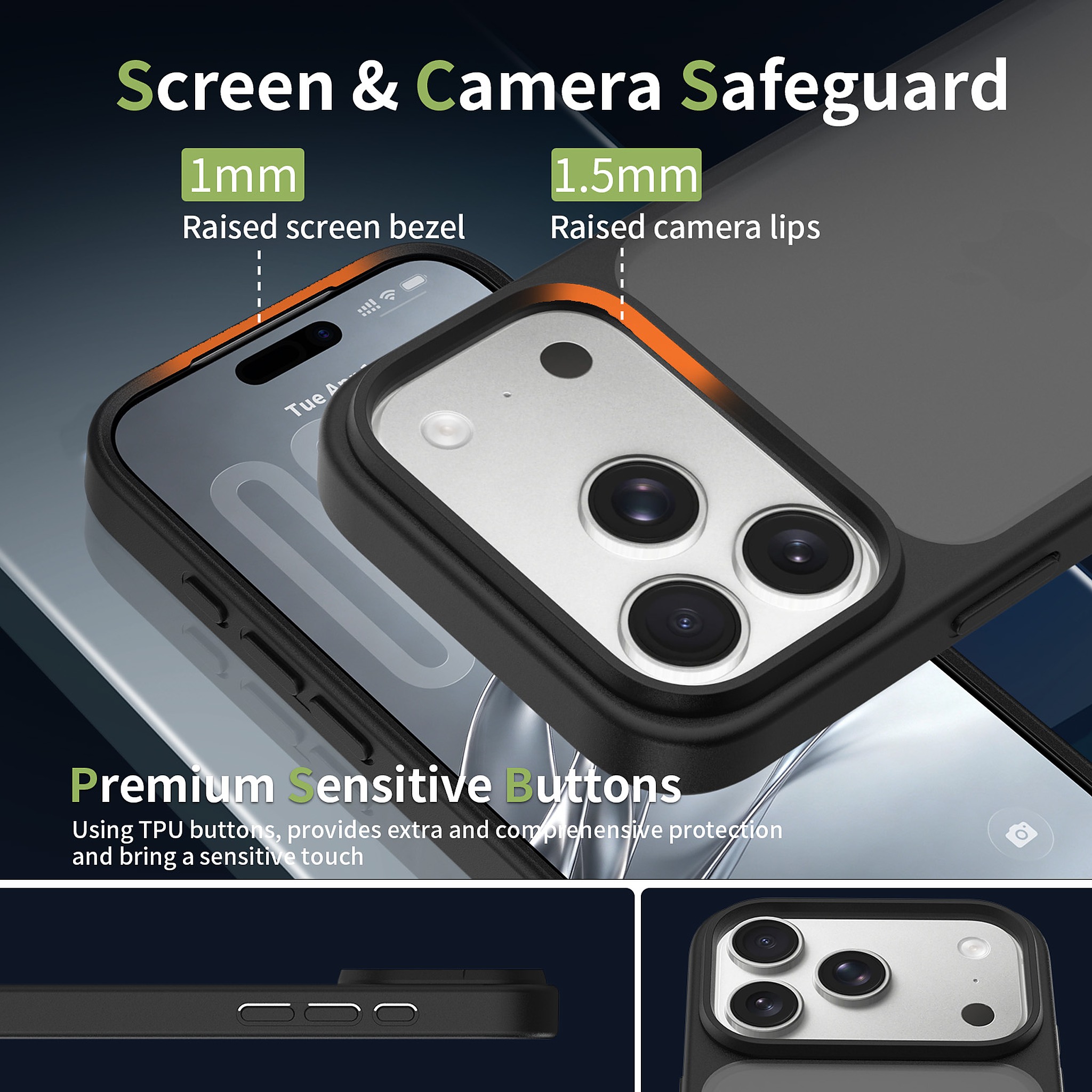 SendaFit Matte Skin-Feel Two-in-One Camera-Button Case for iPhone 17 Pro & 18 Pro detail 52